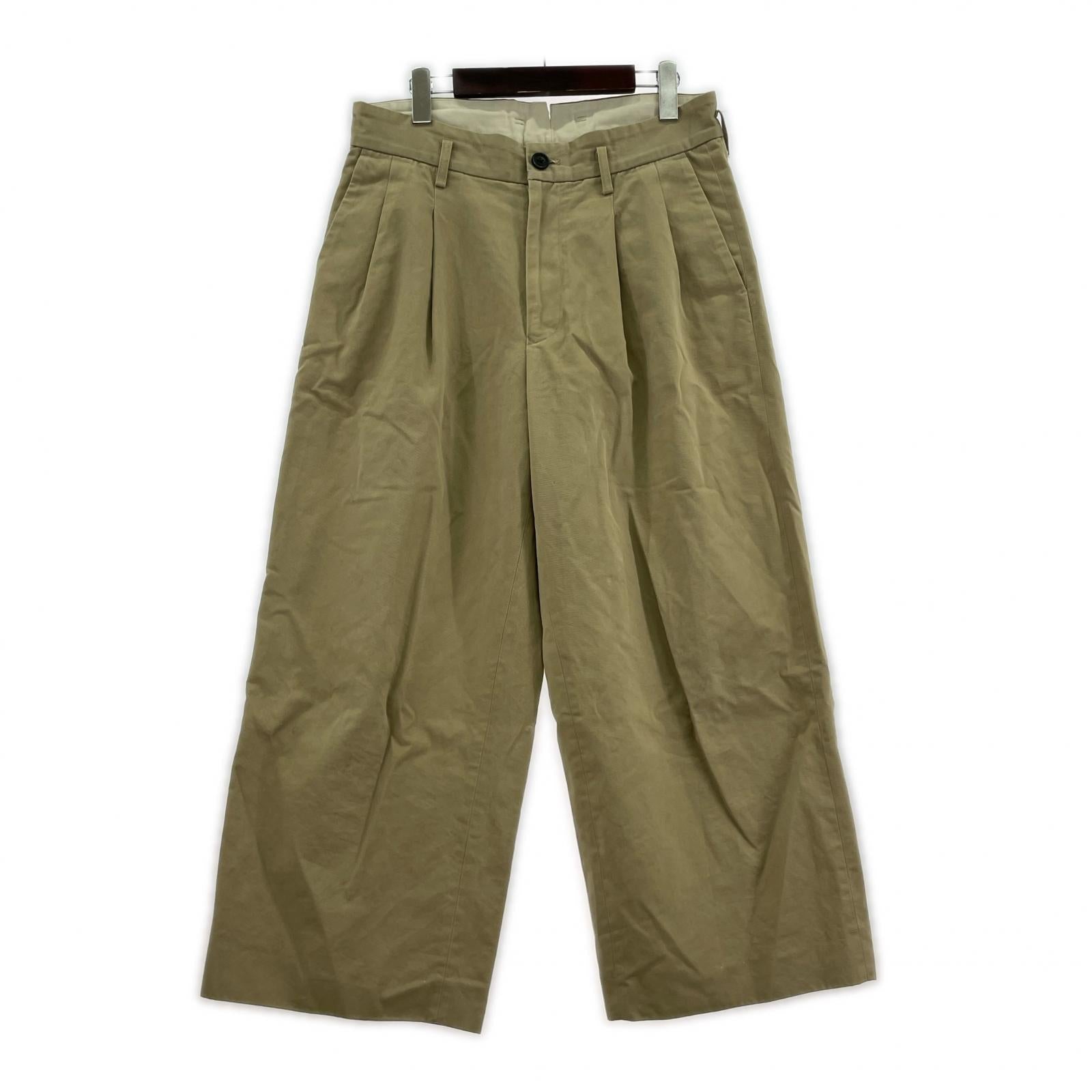 パンツ 18AW コットンパンツ 3 3 ベージュ