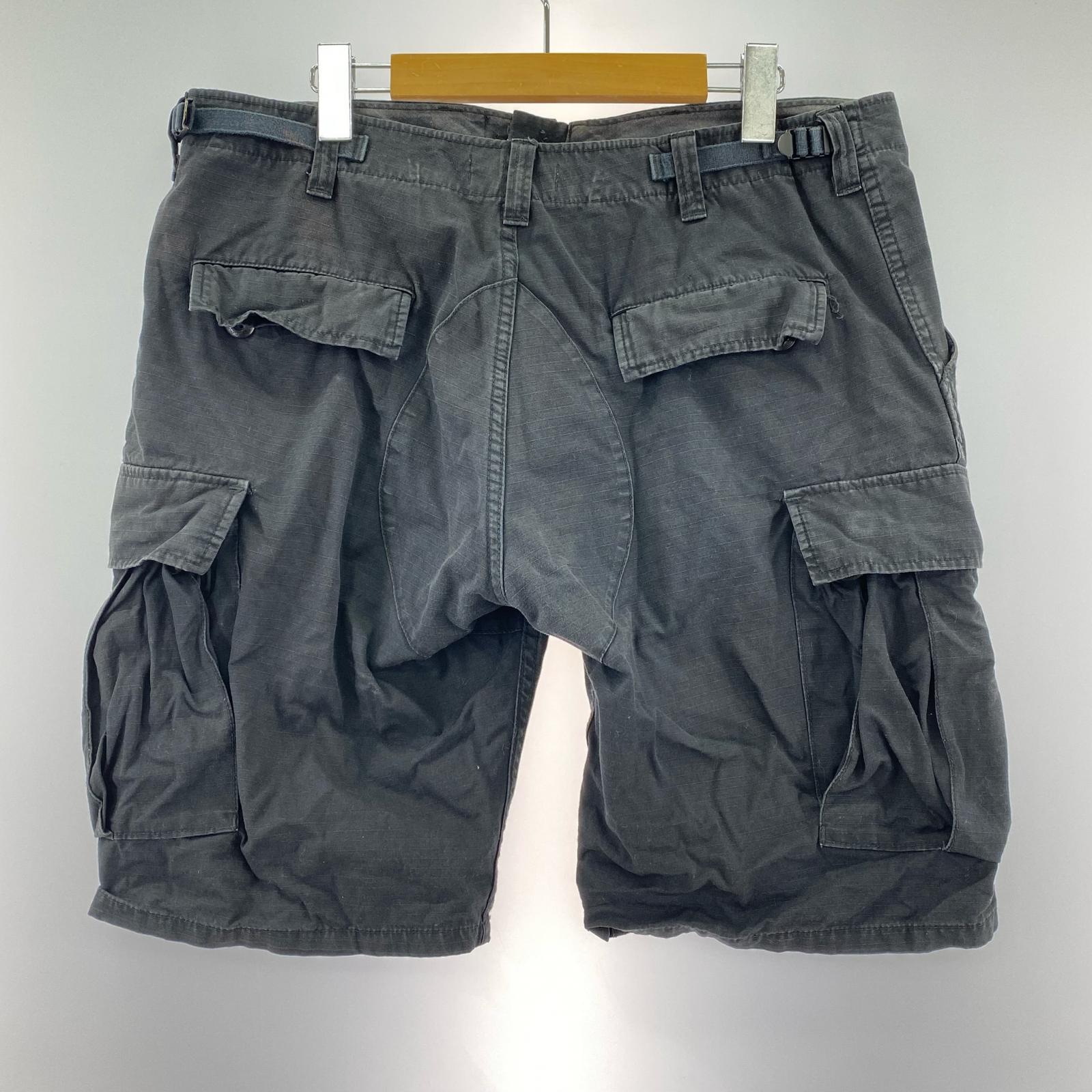 ショートパンツ カーゴショーツ 黒 L L ブラック