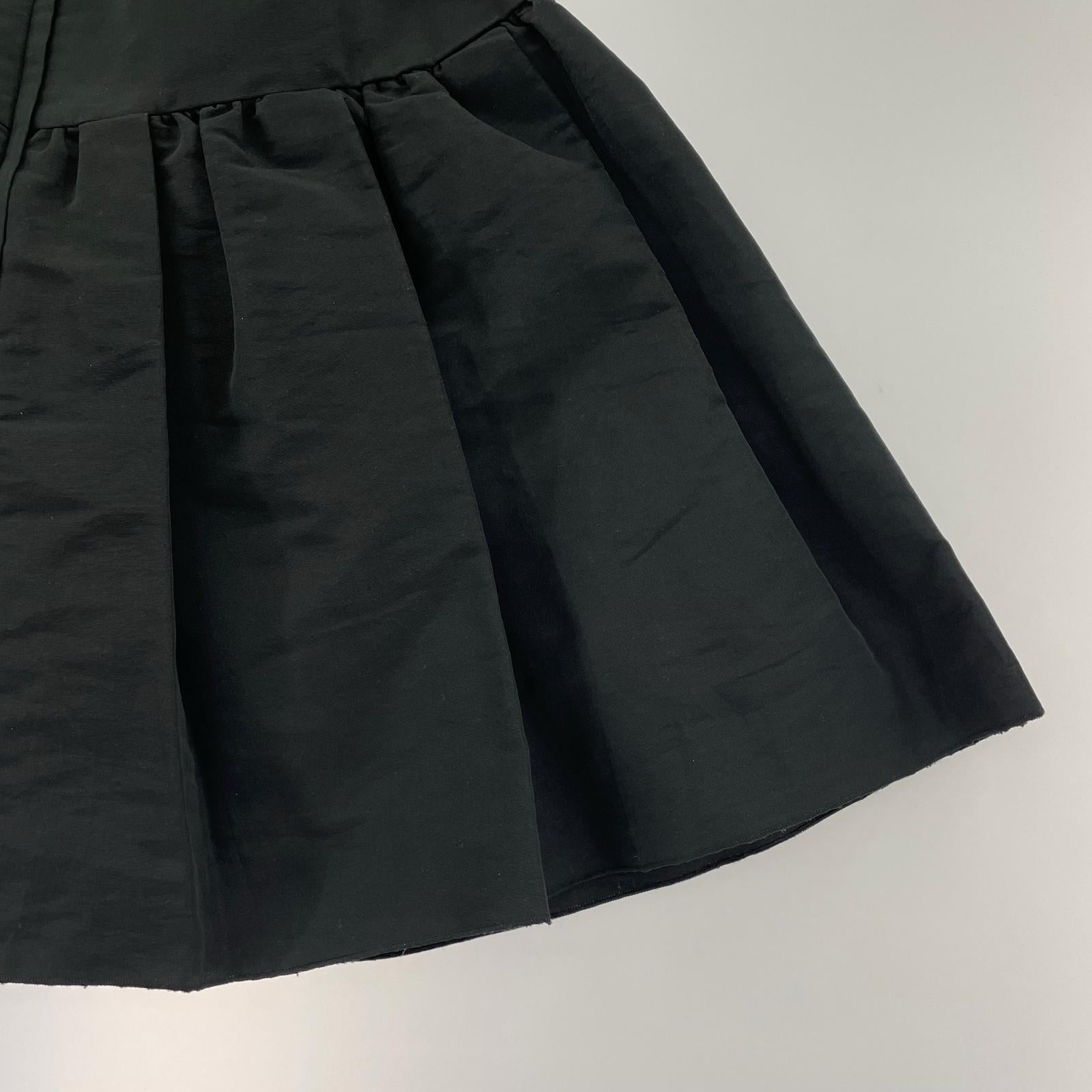 ミニスカート リボン 黒 (40) 40 ブラック