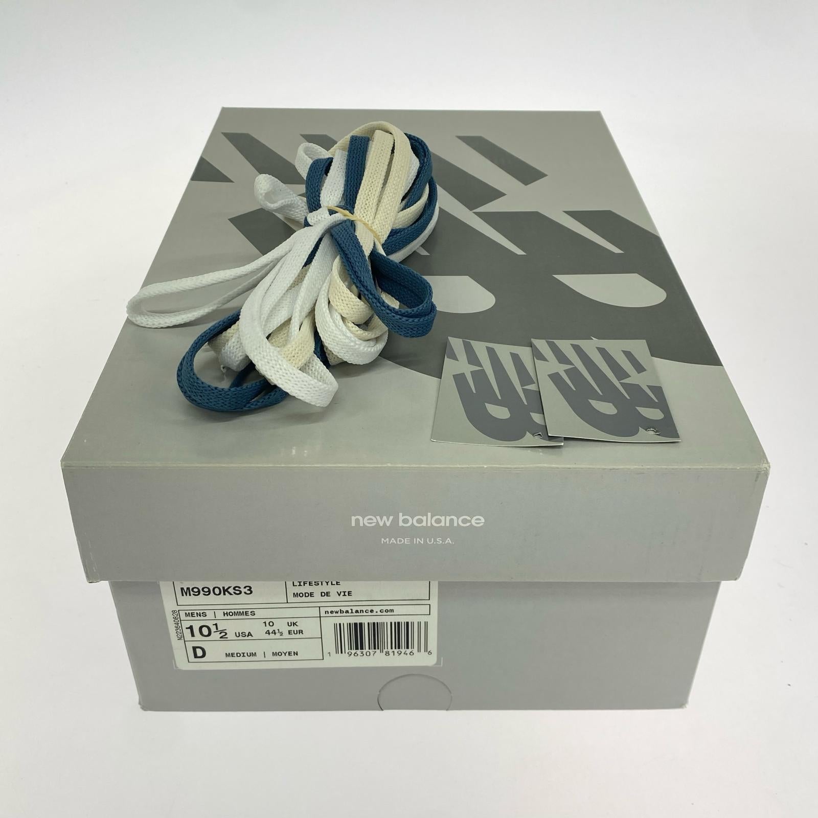 スニーカー NEW BALANCE M990KS3 Steel Blue 28.5cm 28.5cm (US10 1/2 UK10 EU47)