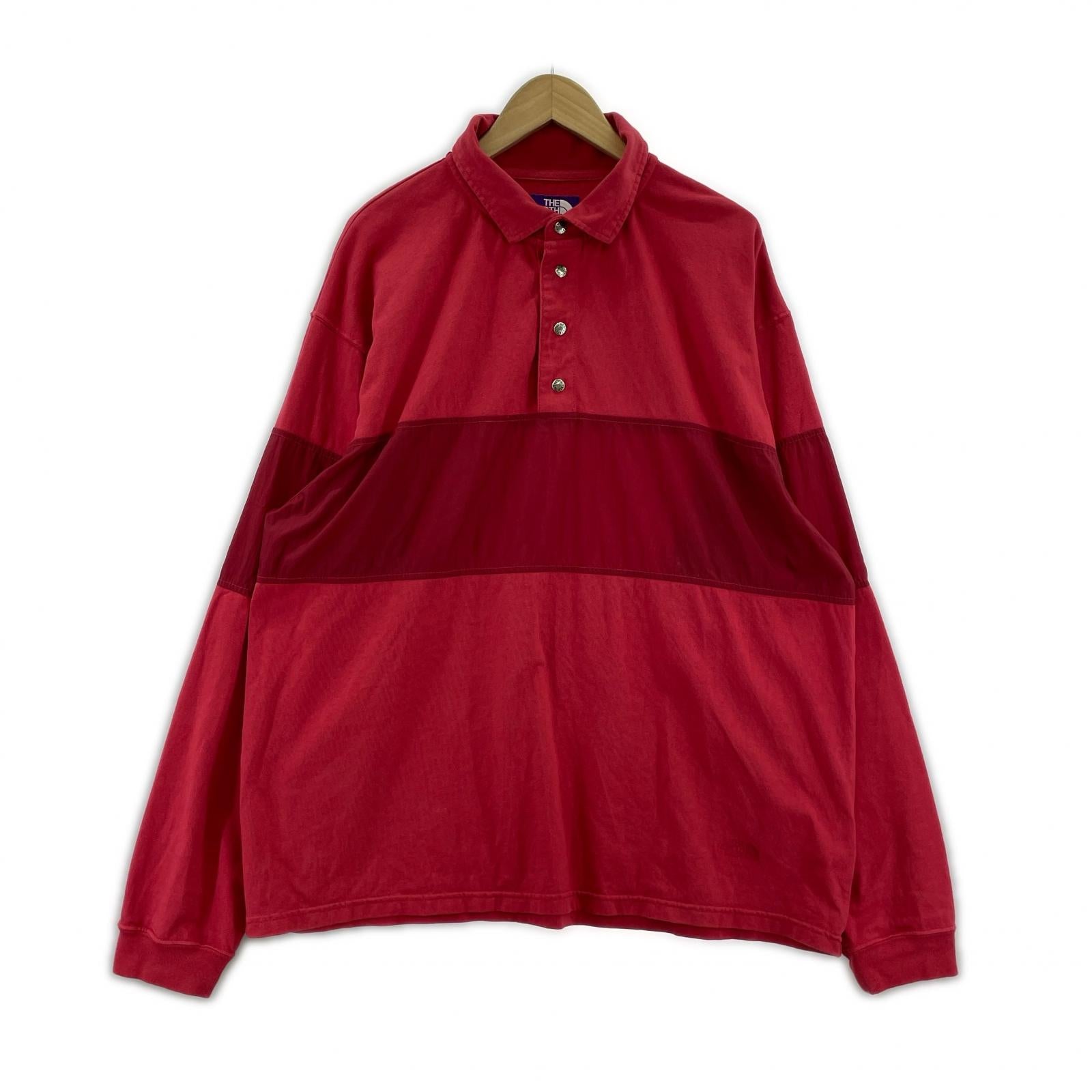 長袖シャツ Garment Dyed Field Rugby Shirt/XL/レッド レッド