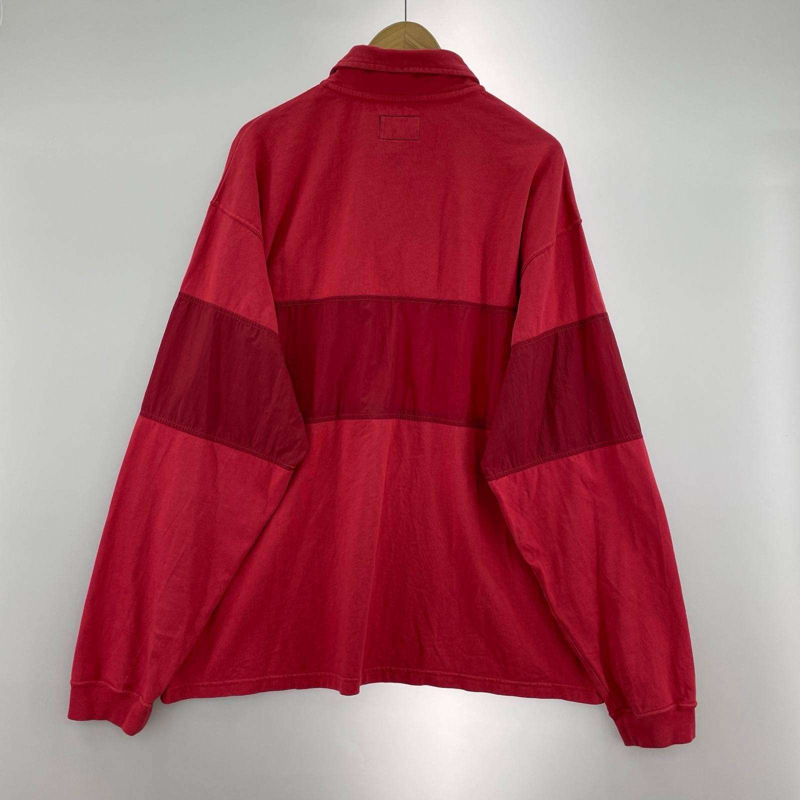 長袖シャツ Garment Dyed Field Rugby Shirt/XL/レッド レッド