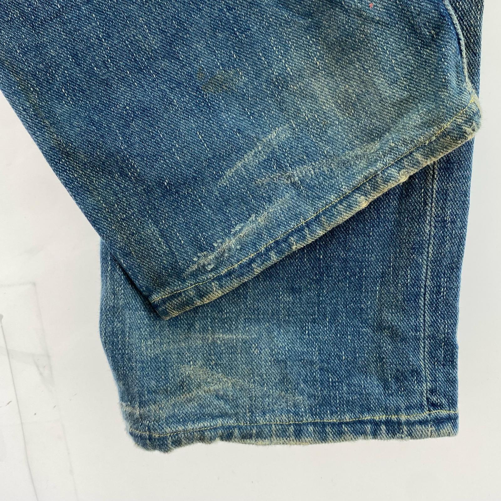 デニムパンツ ワッペン S S ブルー