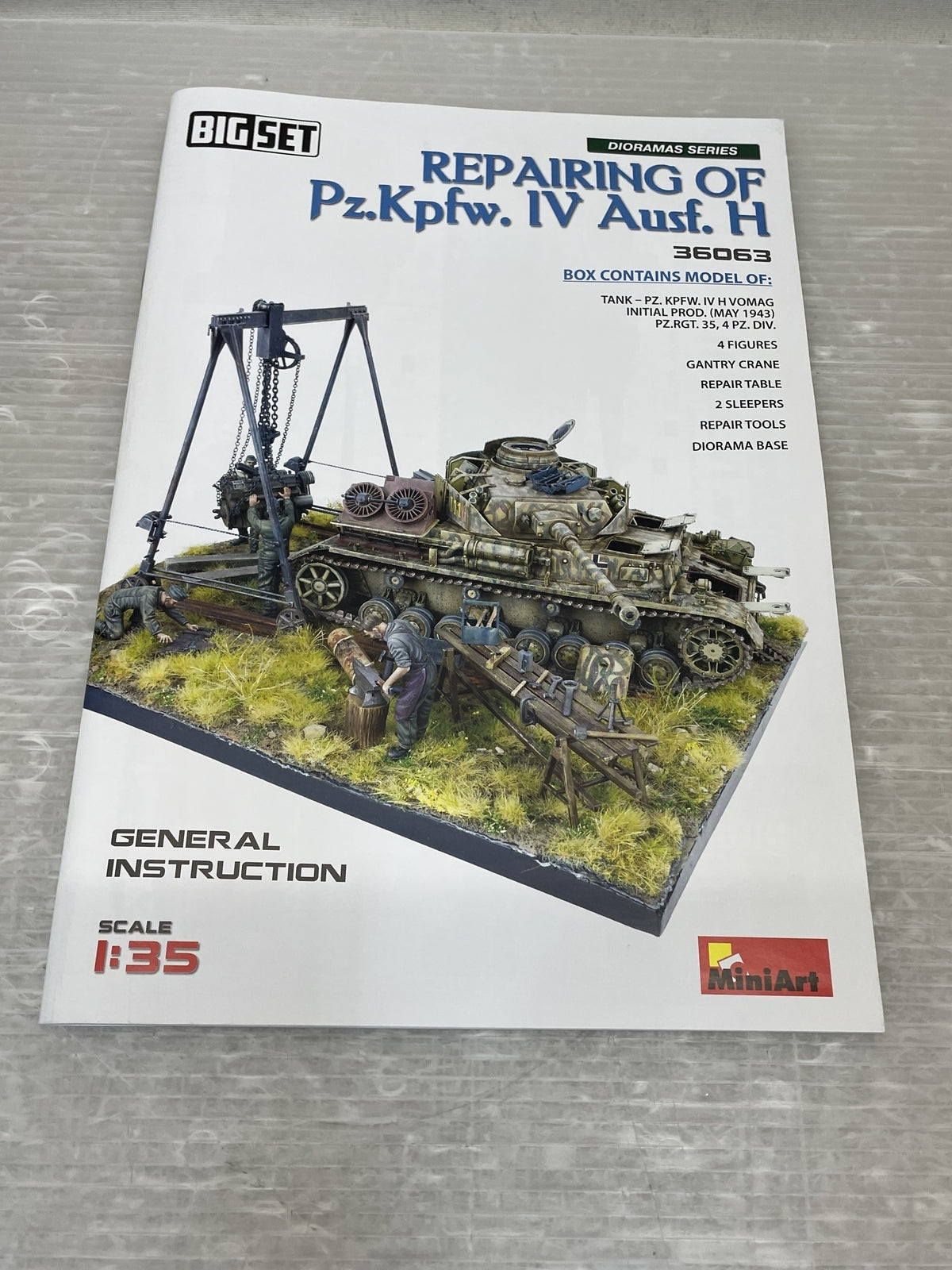 1/35 Pz.Kpfw. IV Ausf. H. 修理中 ビッグセット ミリタリープラモ