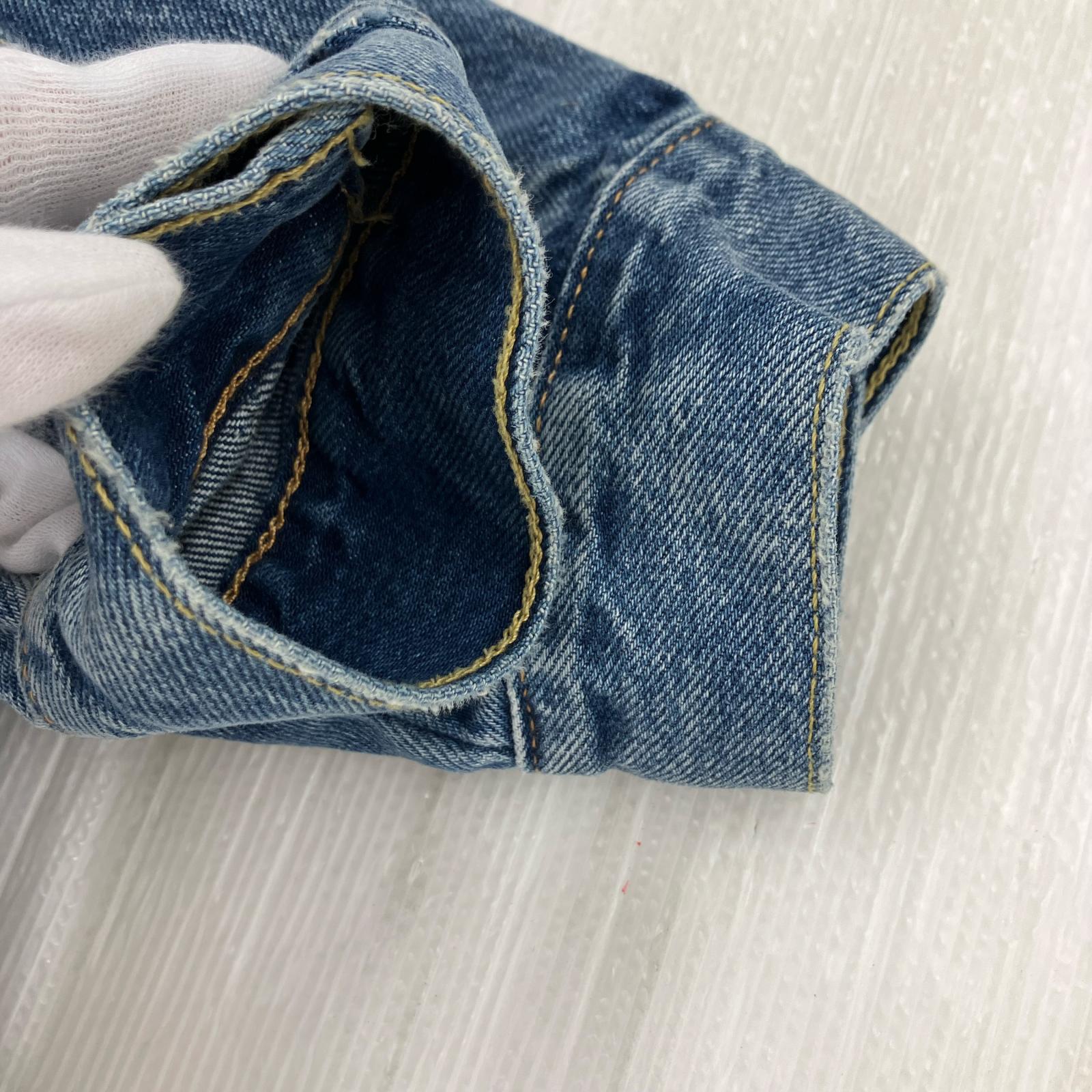 デニムジャケット プレミアム 1st 青 S ブルー