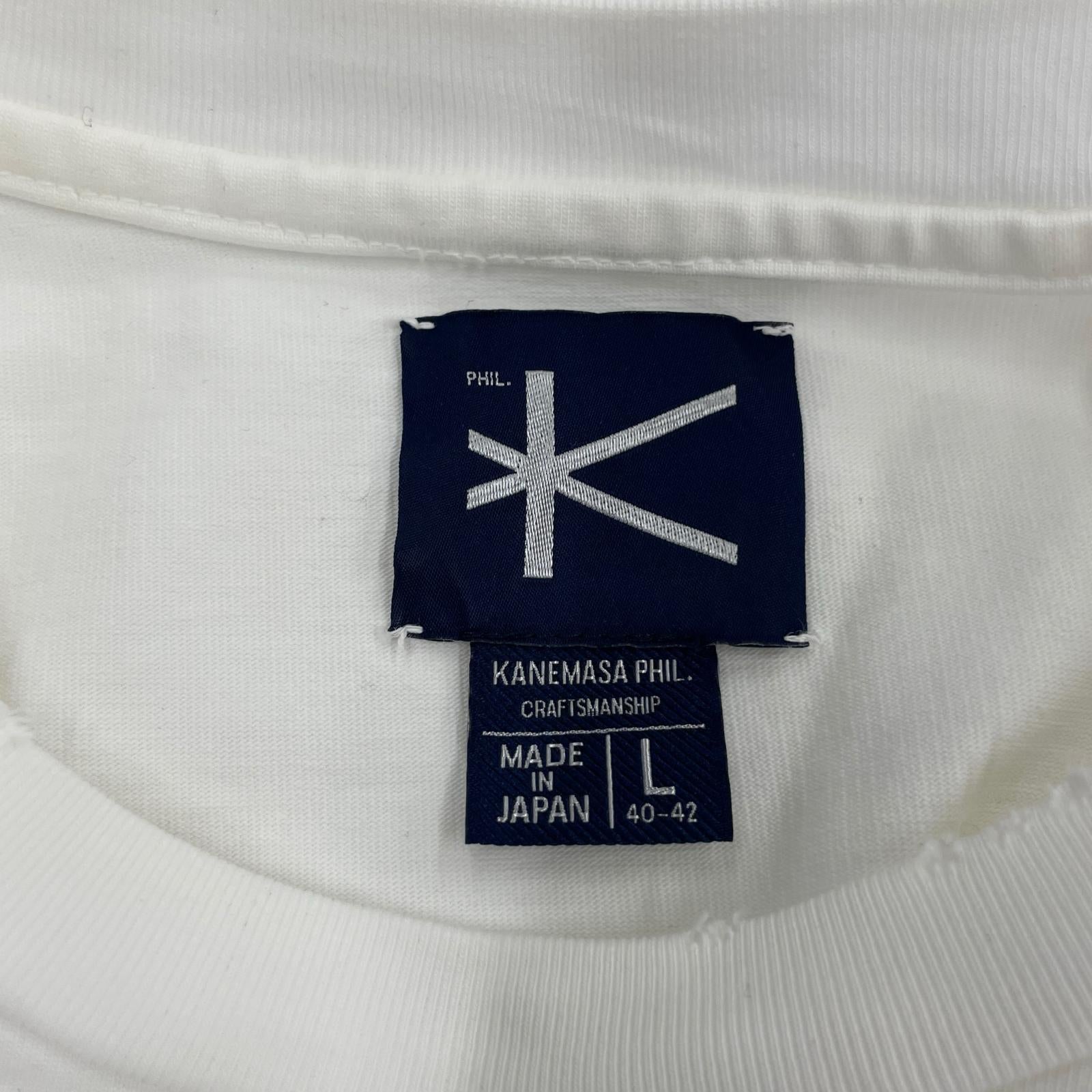 長袖Tシャツ KANEMASA PHIL コットン ロンT L ホワイト L ホワイト