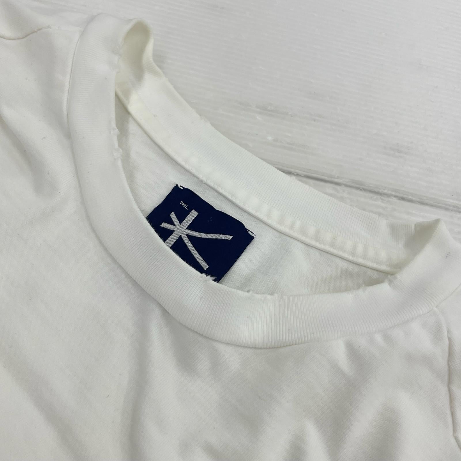 長袖Tシャツ KANEMASA PHIL コットン ロンT L ホワイト L ホワイト