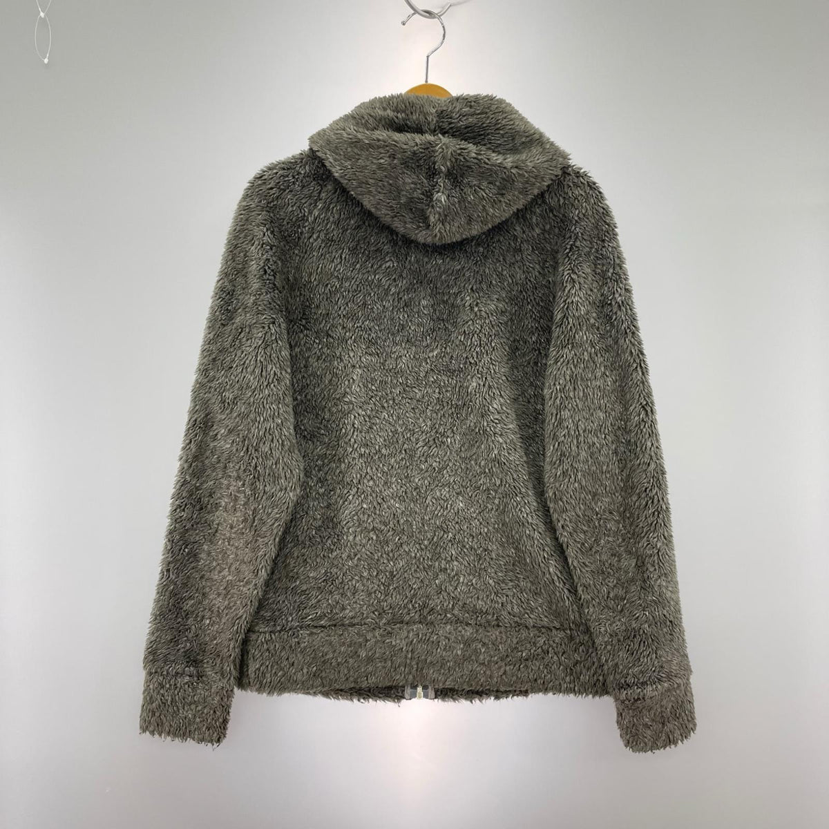 パーカー 00s 金タグ ボアジップパーカー M GRY M ブラウン