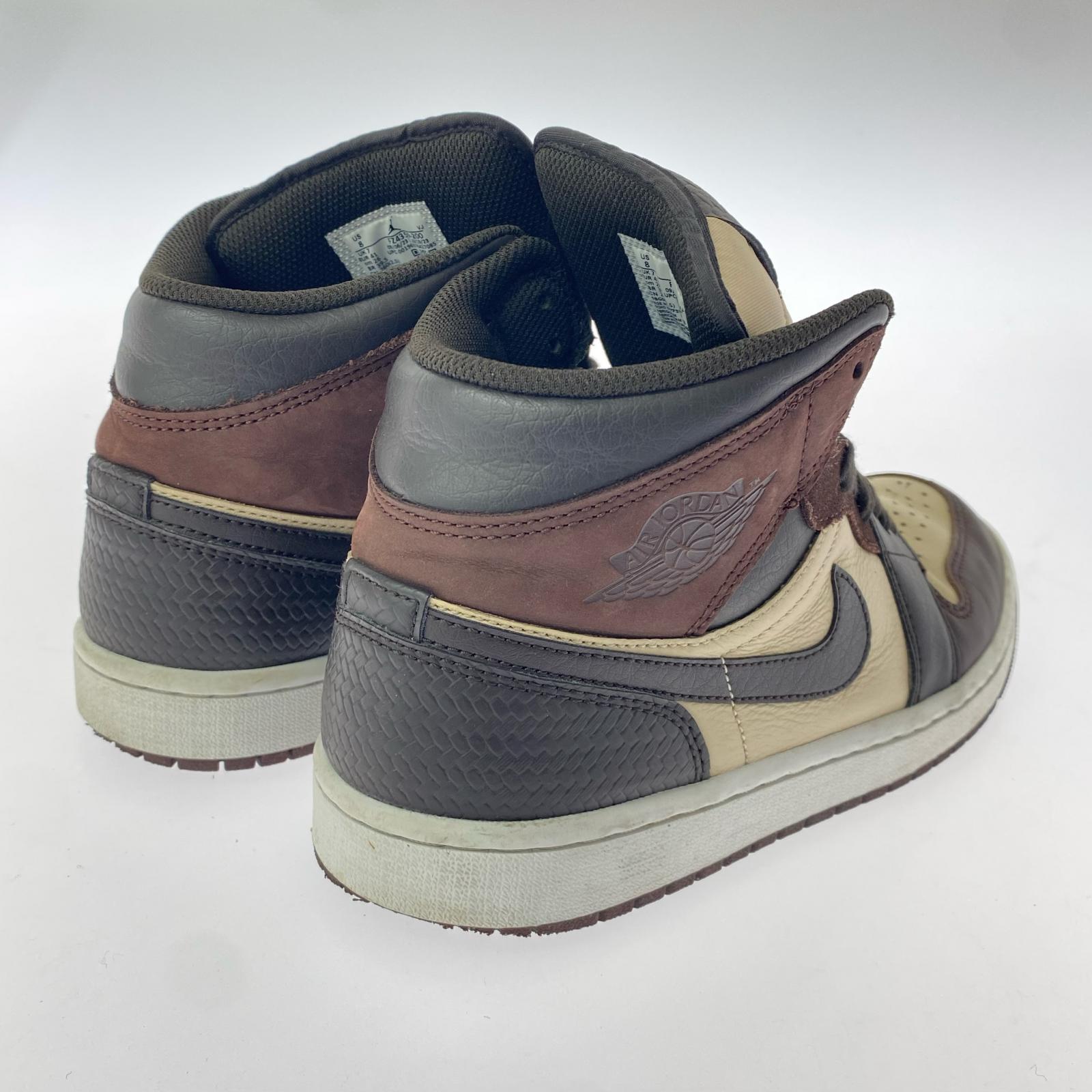 スニーカー AIR JORDAN 1 MID SE PARIS YMCA FZ4359-200 (26.0) 26cm (US8 UK7 1/2 EU42) ブラウン