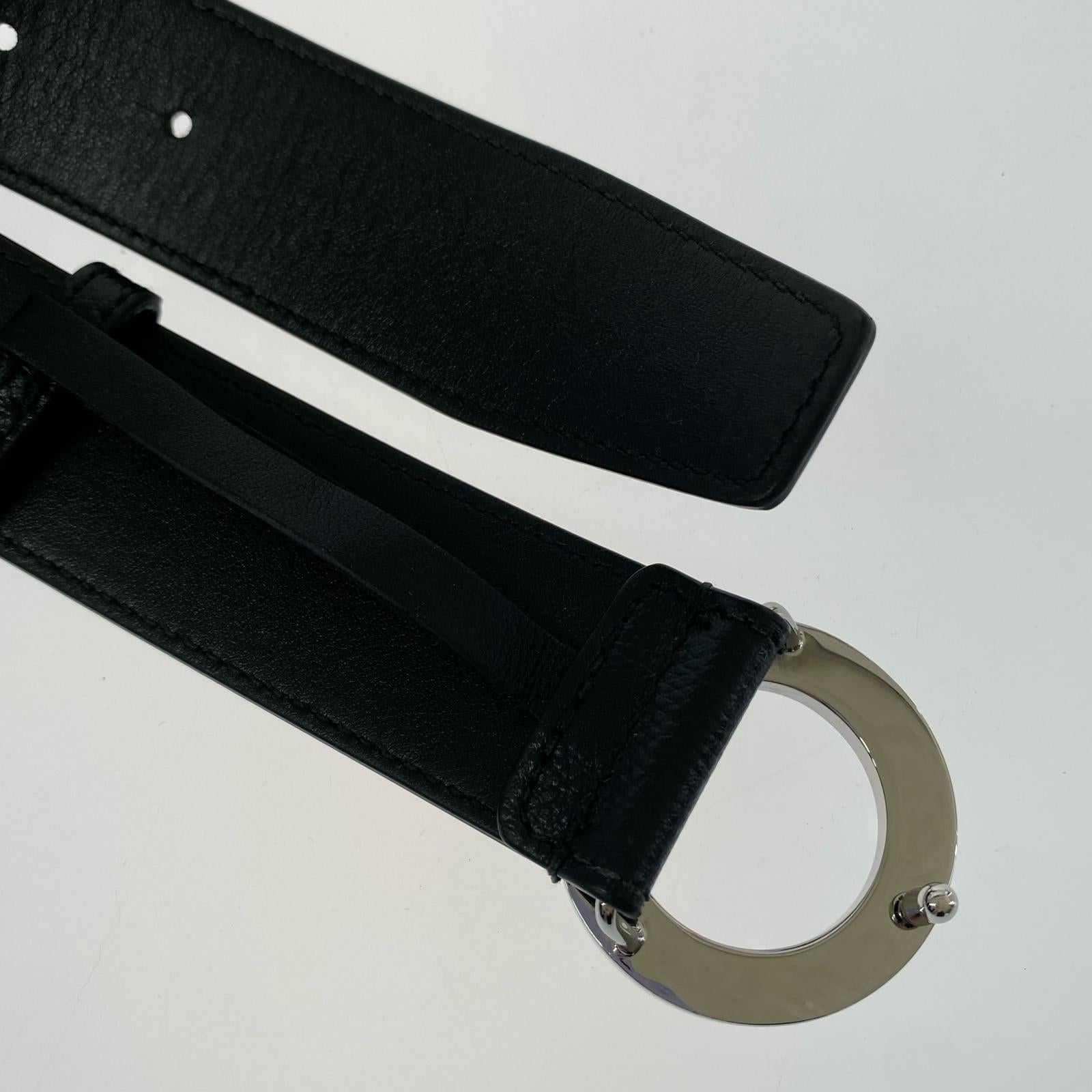 その他アクセサリー サークルロゴ レザーベルト BLK ブラック