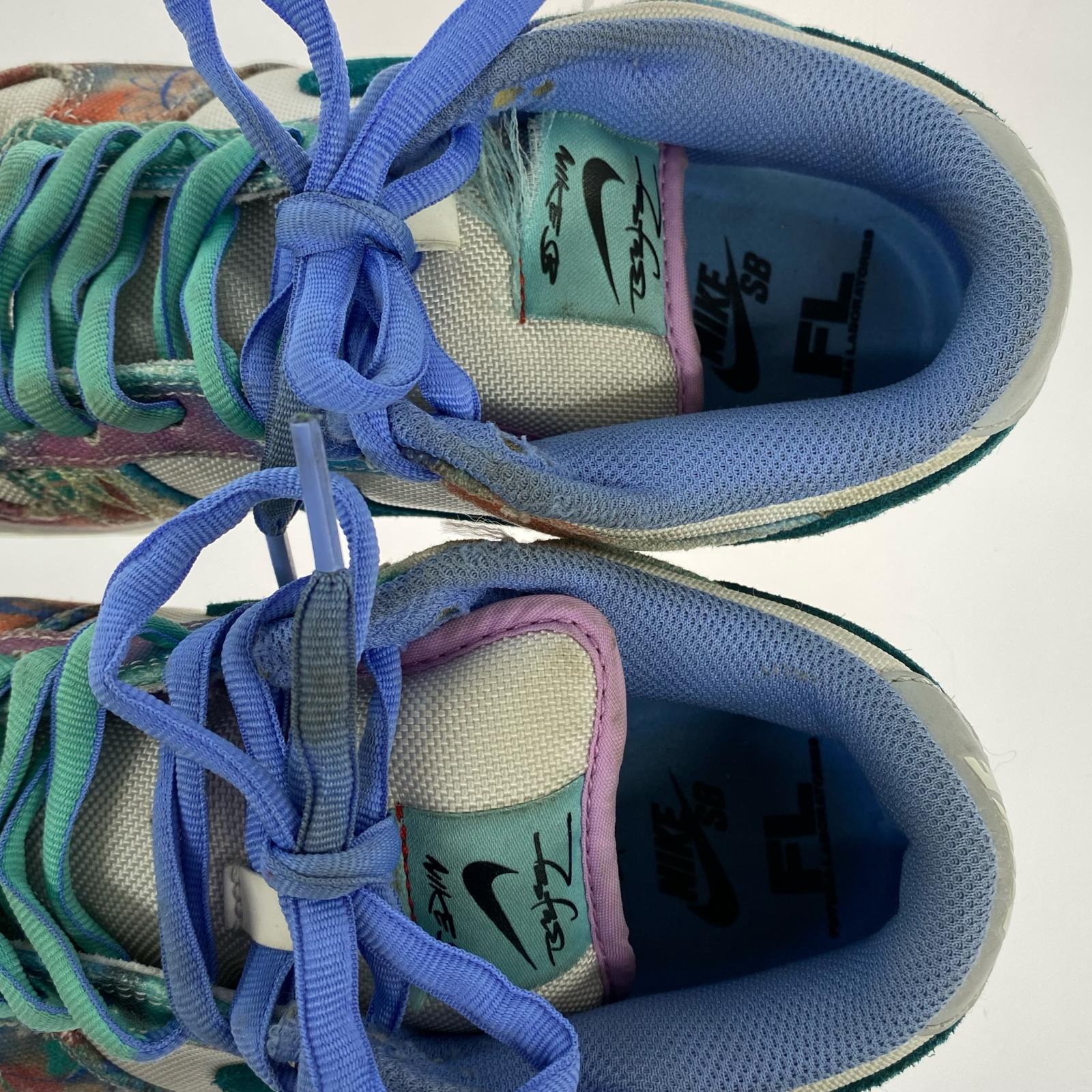 スニーカー ×Futura Dunk Low White and Geode Teal 23.5cm (US5 1/2 UK5 EU37) マルチカラー