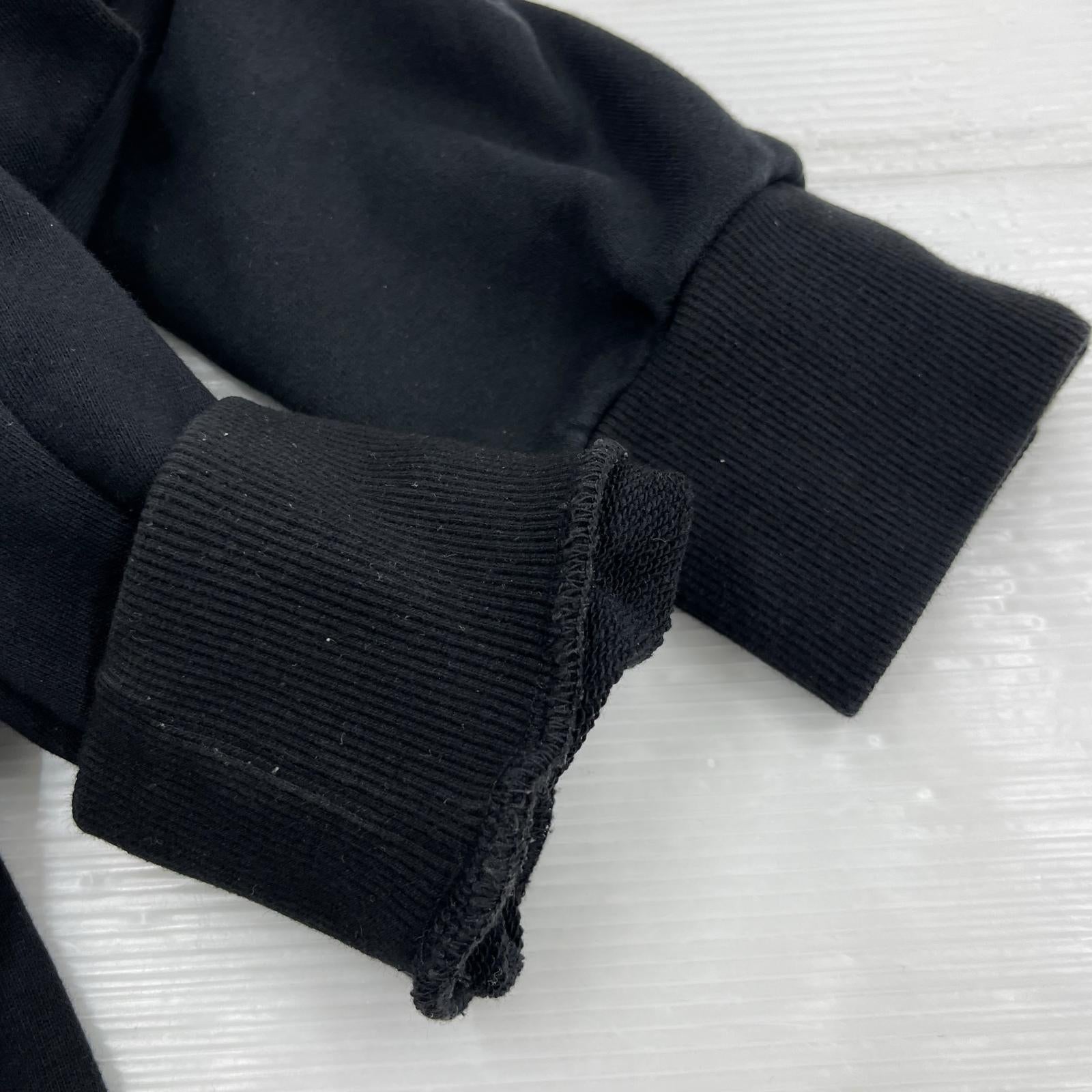パーカー CRONOS ロゴ刺繍パーカー S ブラック ブラック