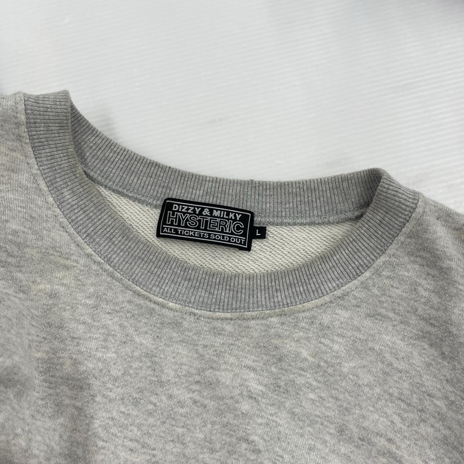 スウェット HYSTERIC GLAMOUR GREATEST PARTY SOUNDS L ライトグレー L