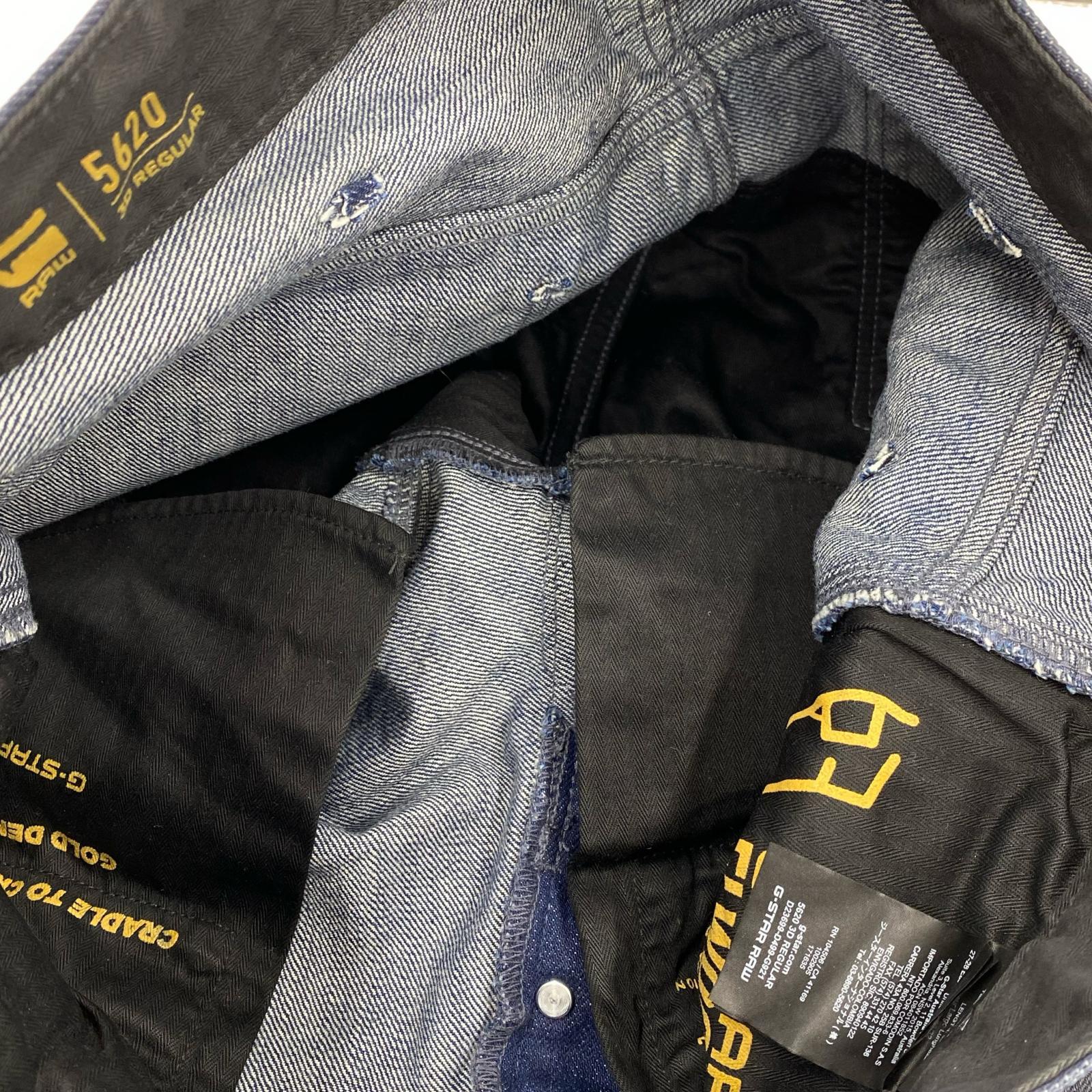 デニムパンツ G-STAR RAW Elwood Regular Jeans ネイビー 28 ネイビー