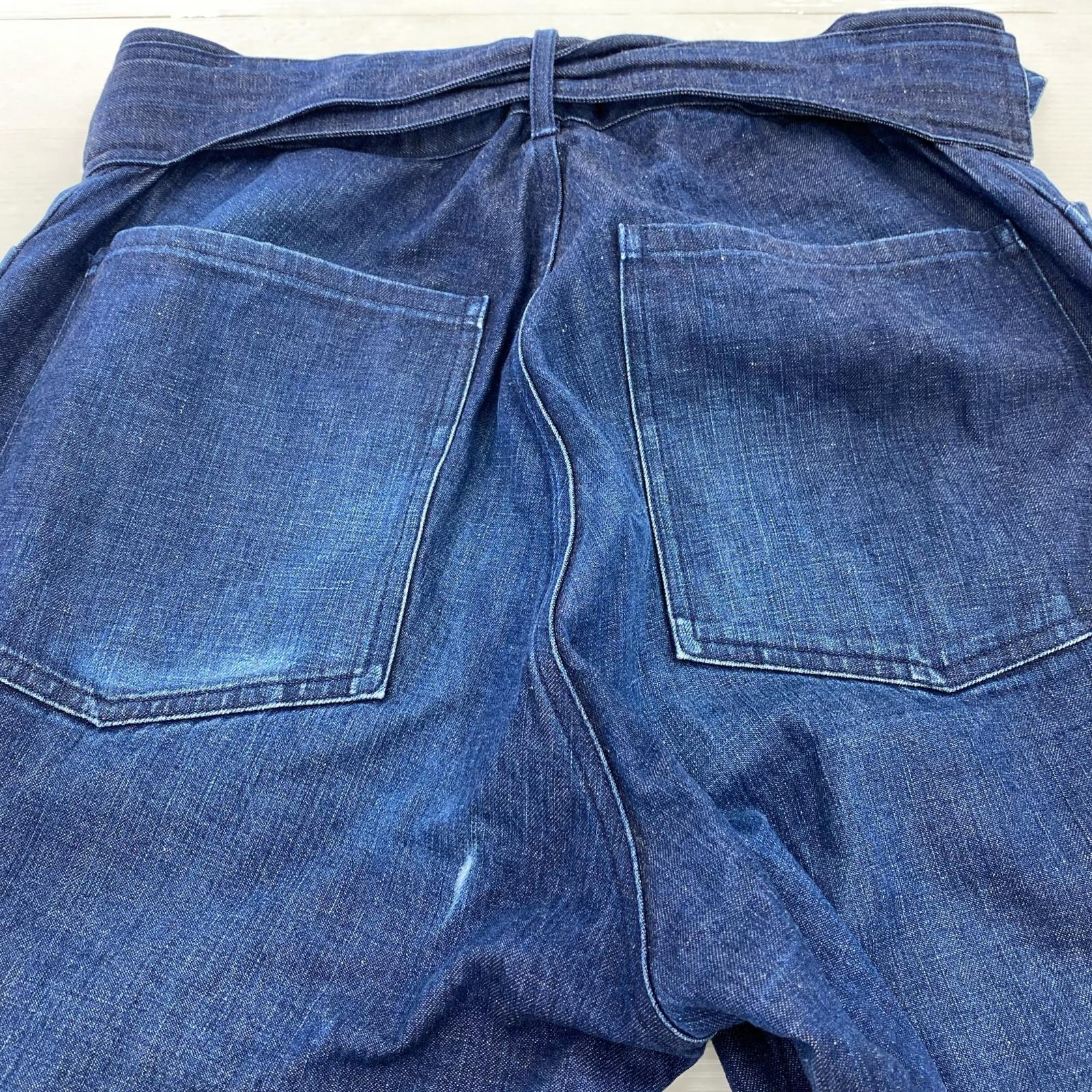 デニムパンツ COMOLI ベルテットデニムパンツ K01-03005 (2) 2 ブルー