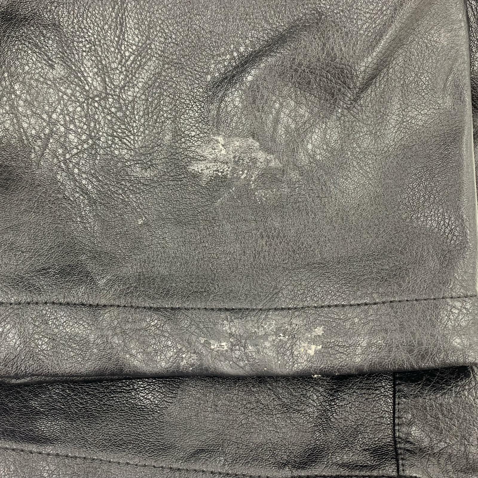 パンツ FUBU FAUX LEATHER TRACK PANTS L ブラック