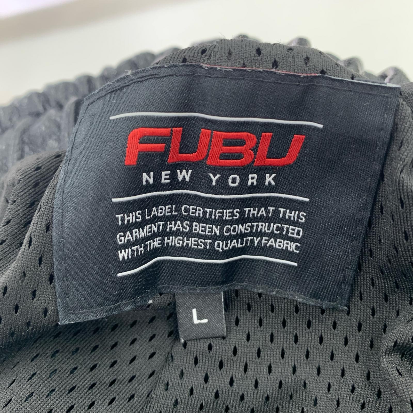 パンツ FUBU FAUX LEATHER TRACK PANTS L ブラック