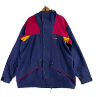 ジャケット 90s イギリス製 GORE-TEX マウンテンパーカー(XL) 劣化部分あり ネイビー