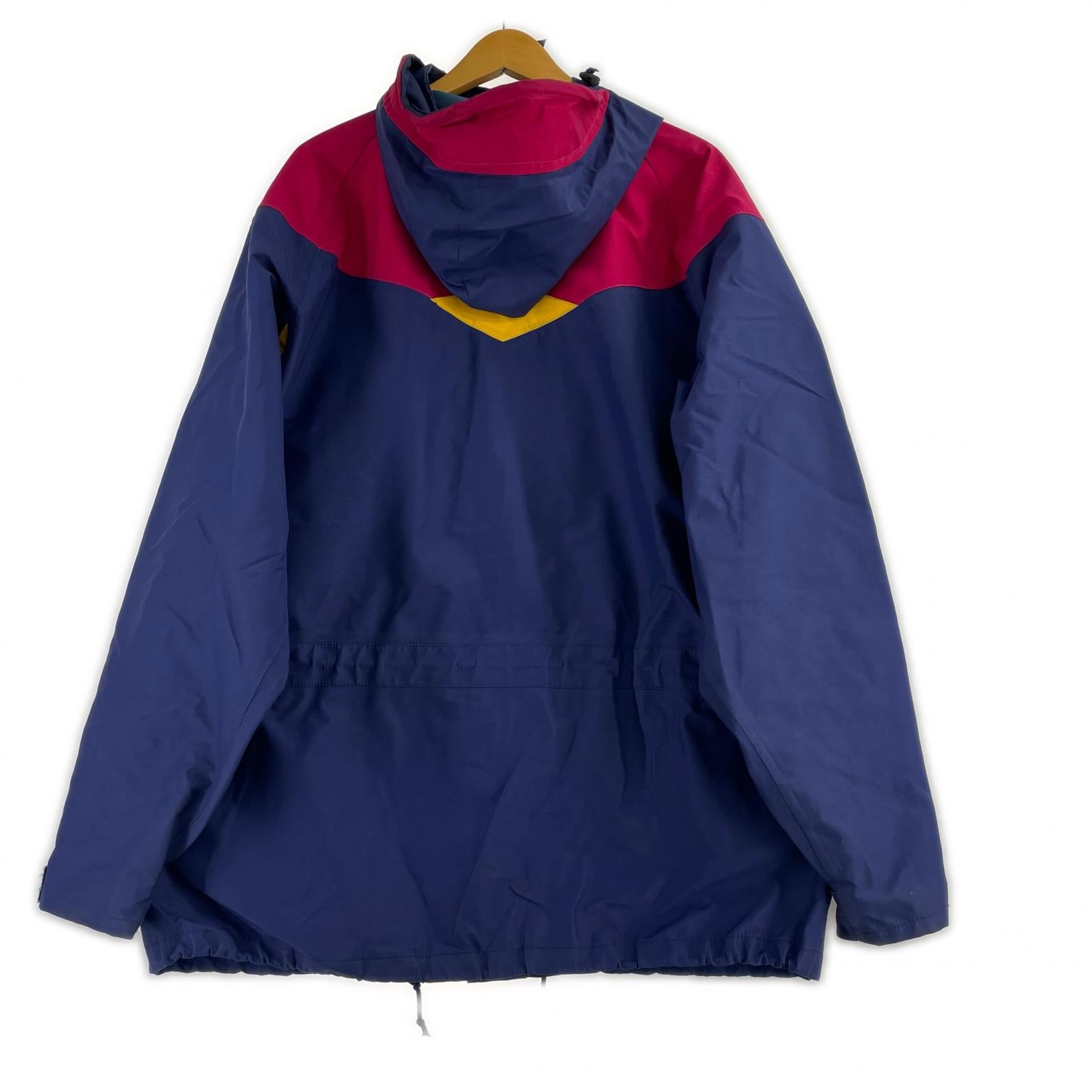 ジャケット 90s イギリス製 GORE-TEX マウンテンパーカー(XL) 劣化部分あり ネイビー