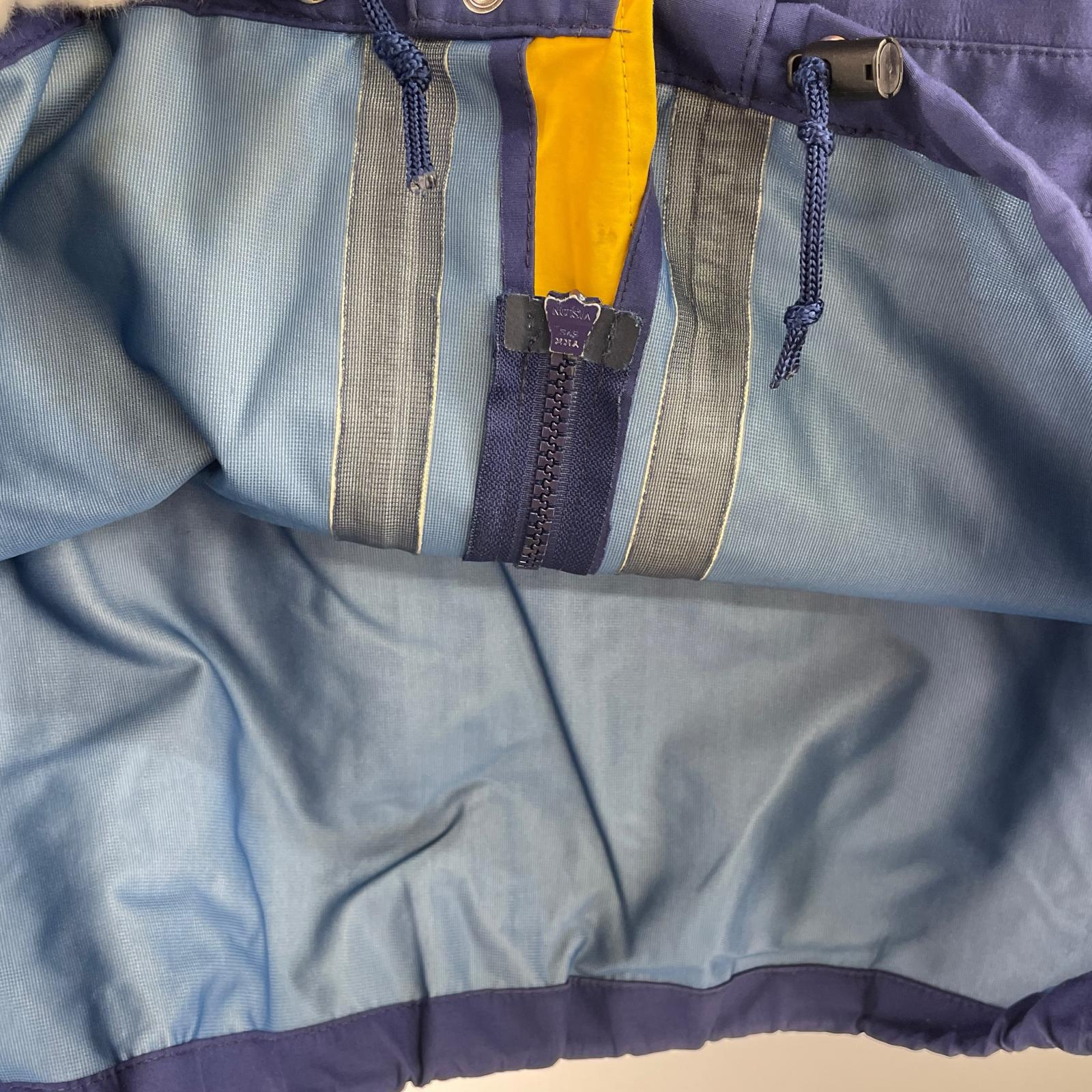 ジャケット 90s イギリス製 GORE-TEX マウンテンパーカー(XL) 劣化部分あり ネイビー