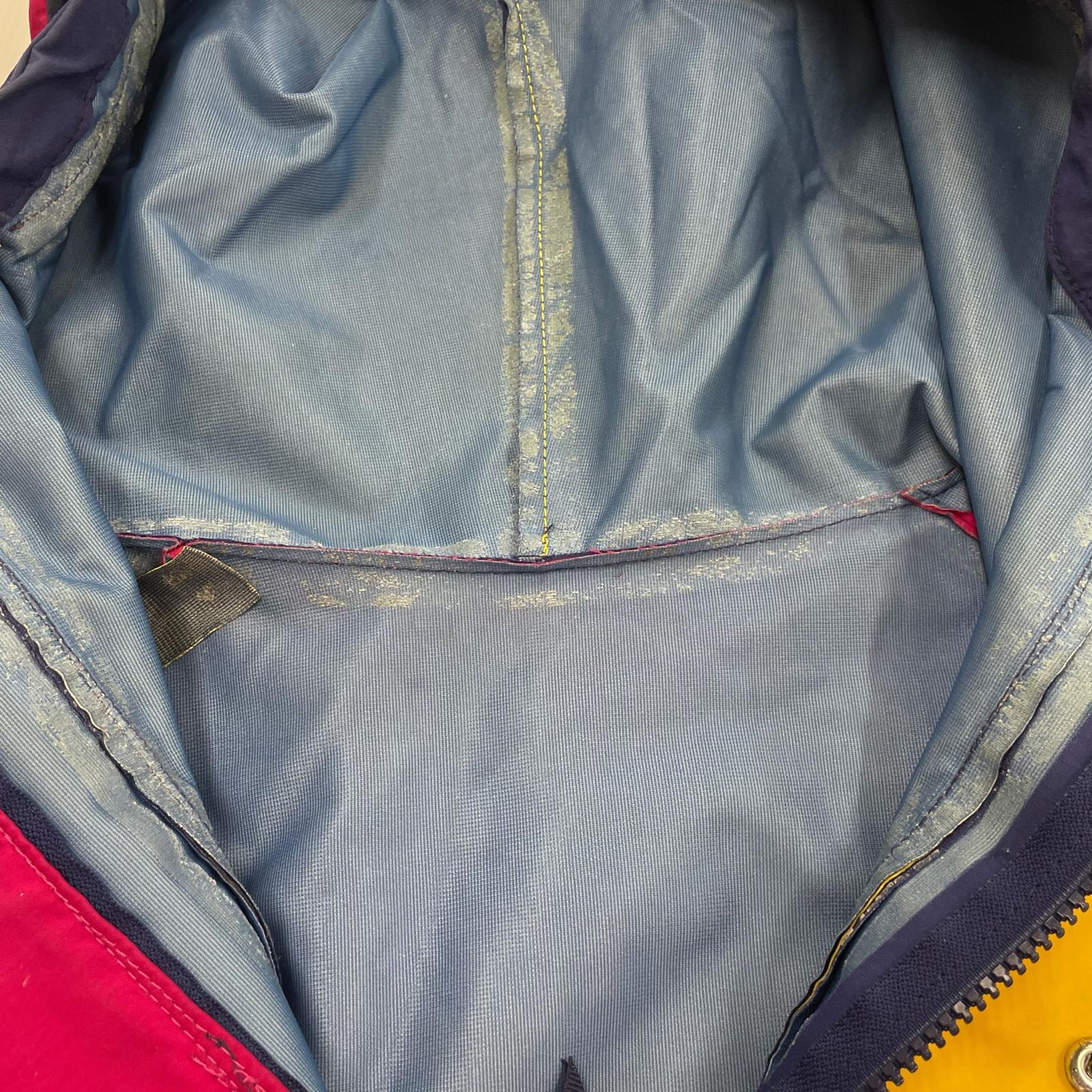 ジャケット 90s イギリス製 GORE-TEX マウンテンパーカー(XL) 劣化部分あり ネイビー