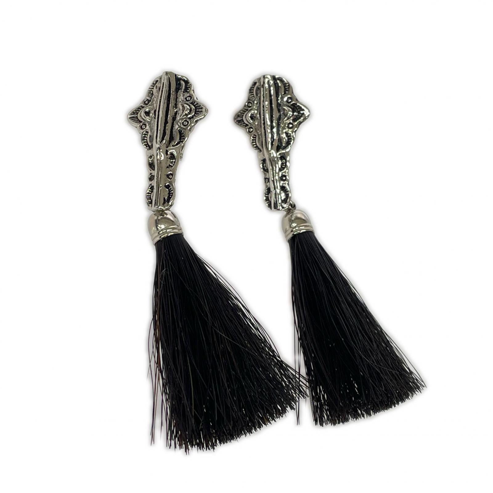 その他アクセサリー TZ241-AK927 METAL FRINGE EARRINGS シルバー