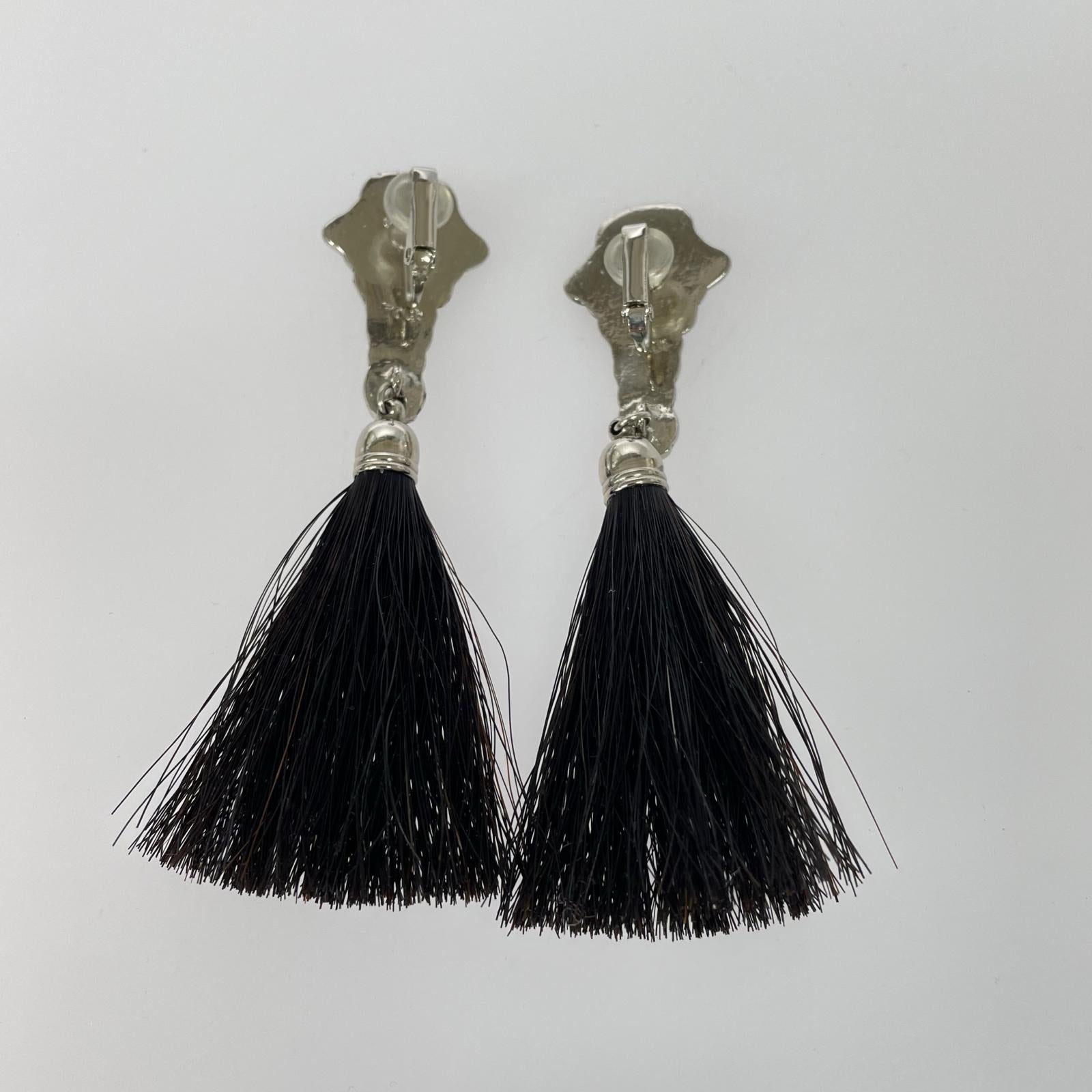 その他アクセサリー TZ241-AK927 METAL FRINGE EARRINGS シルバー