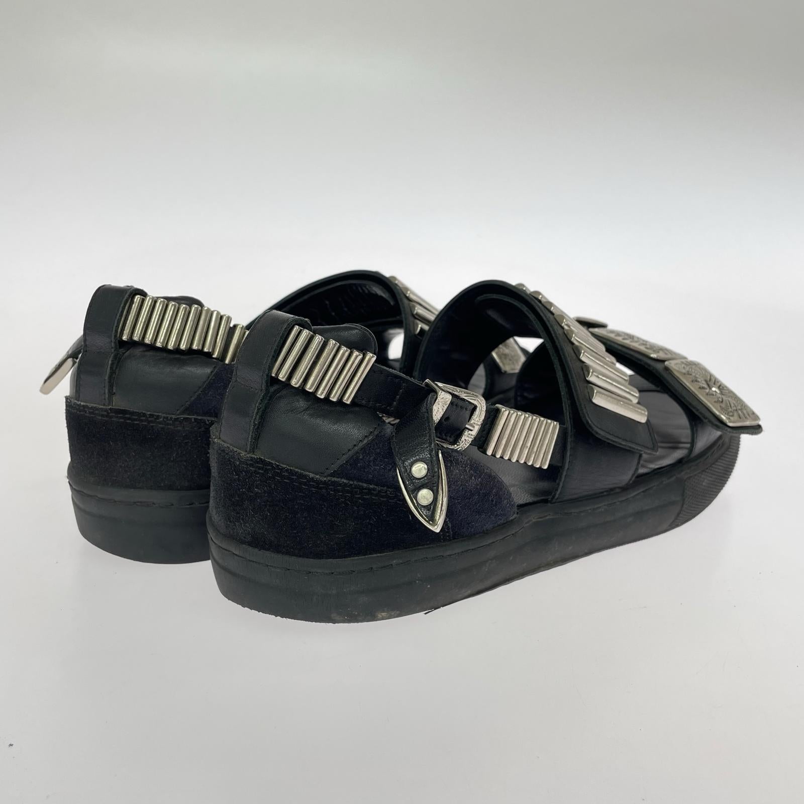 サンダル METAL SNEAKER SANDALS 42 ブラック