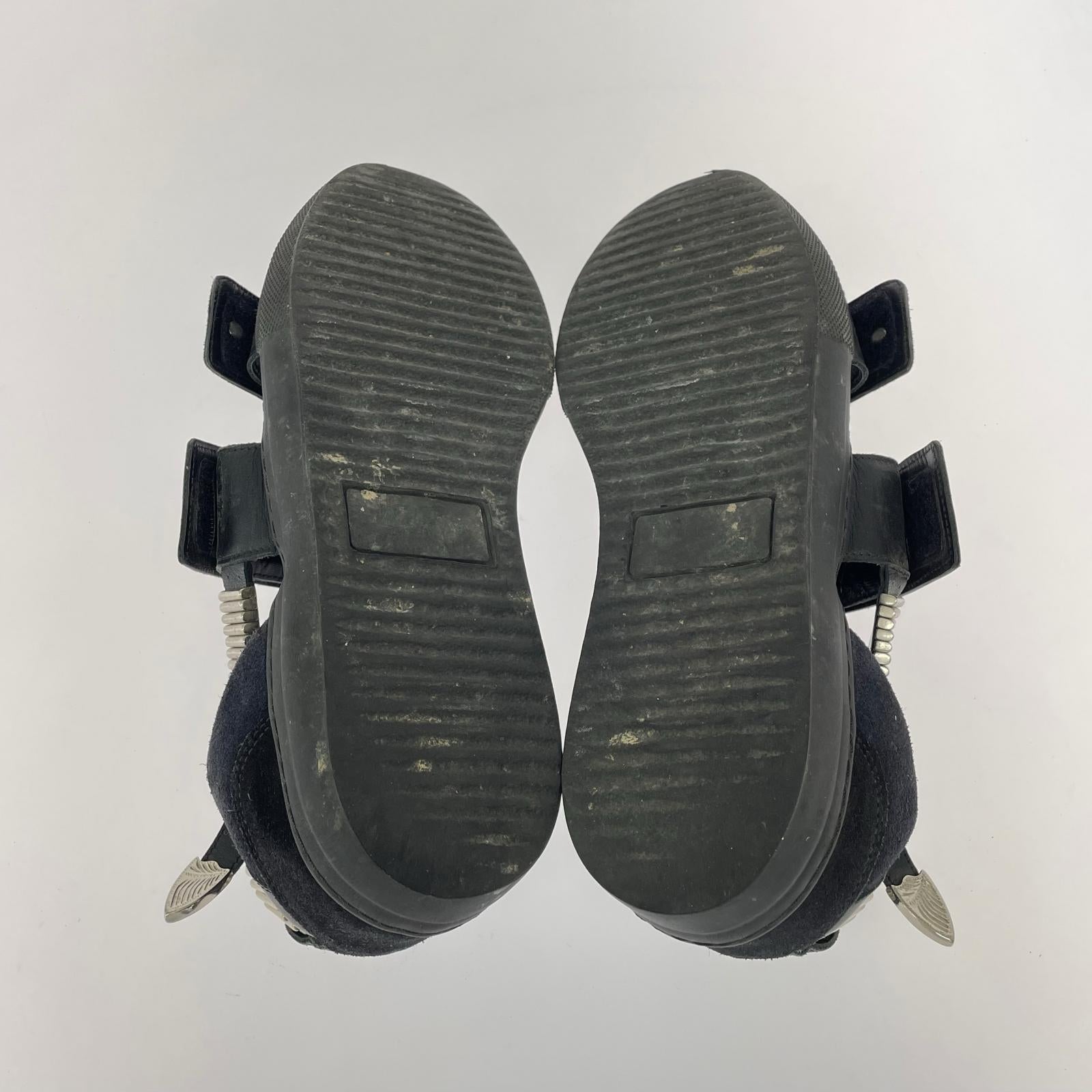 サンダル METAL SNEAKER SANDALS 42 ブラック