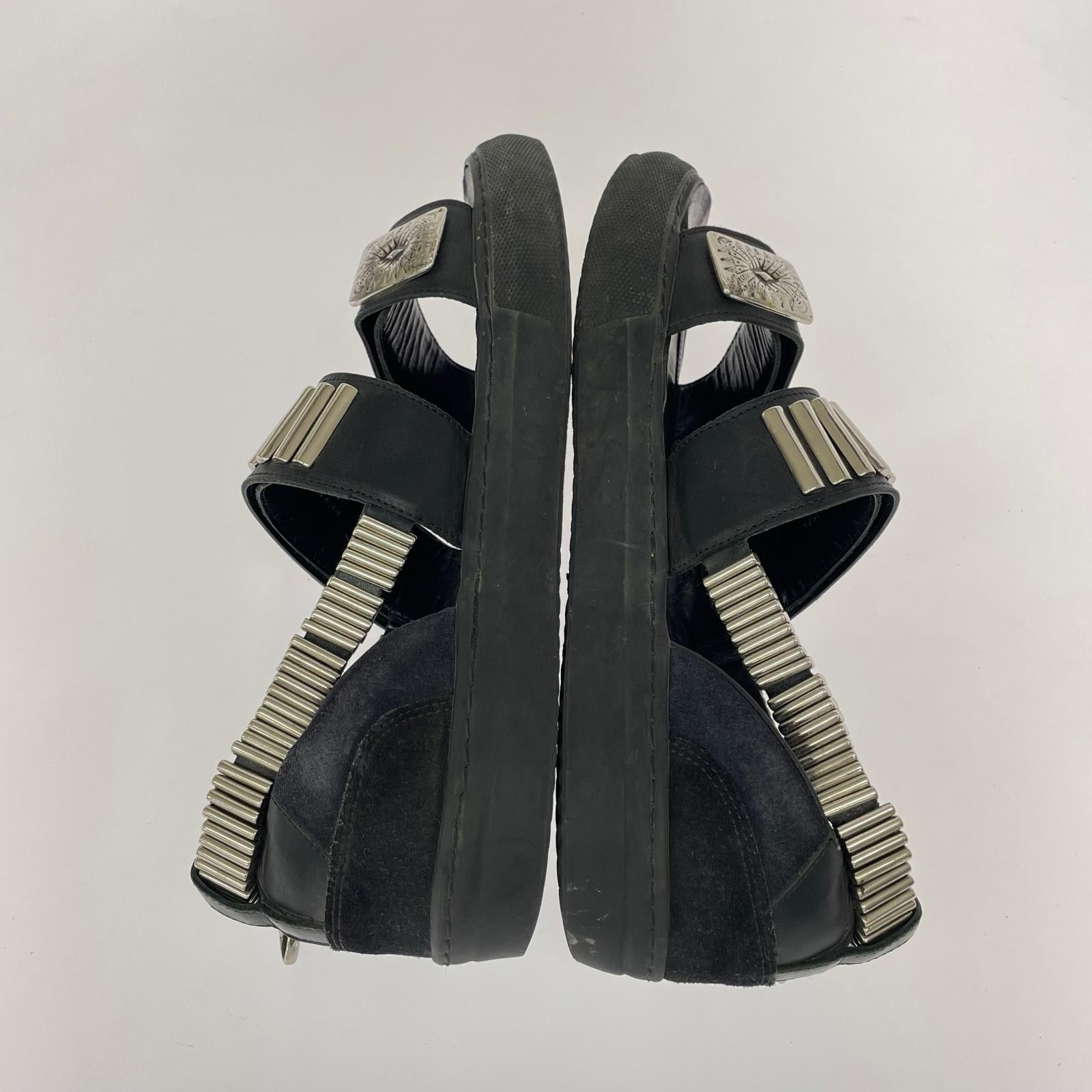 サンダル METAL SNEAKER SANDALS 42 ブラック