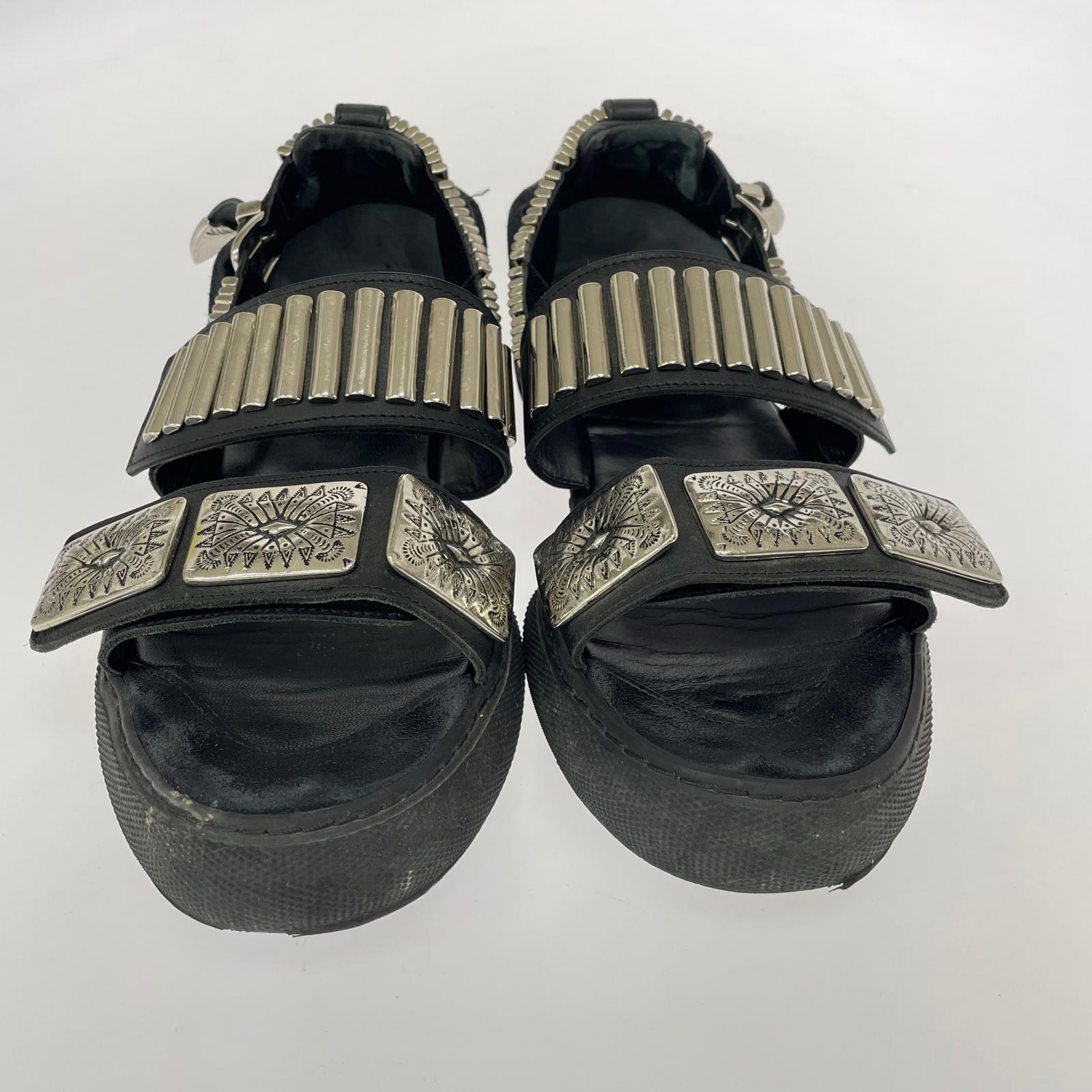 サンダル METAL SNEAKER SANDALS 42 ブラック
