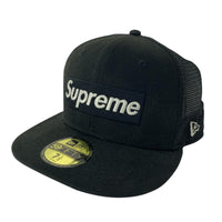 キャップ NEW ERA×Supreme 24SS BOX LOGO MESH NEW ERA 黒 ブラック