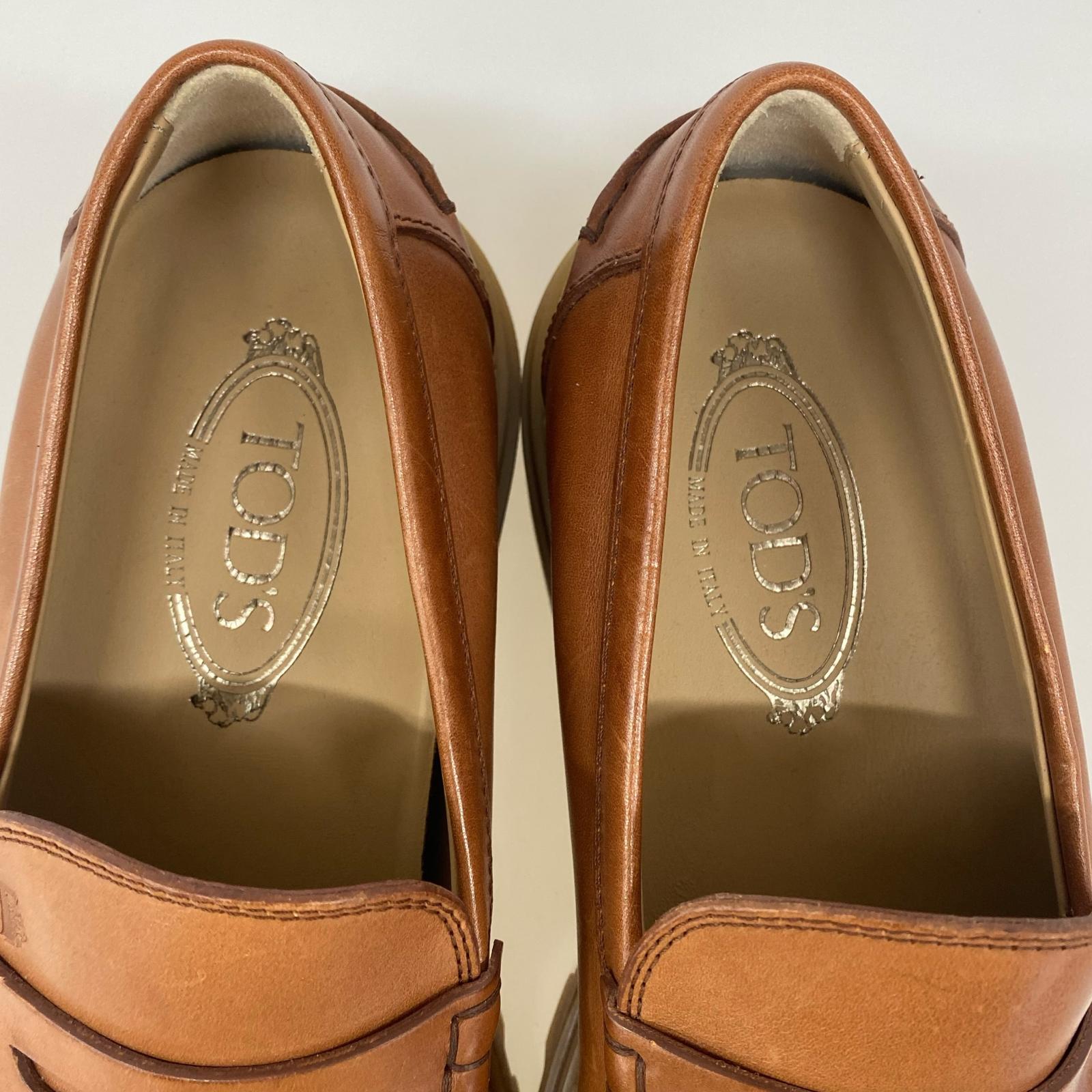 シューズ TOD’S コインローファー 61/2A ブラウン ブラウン