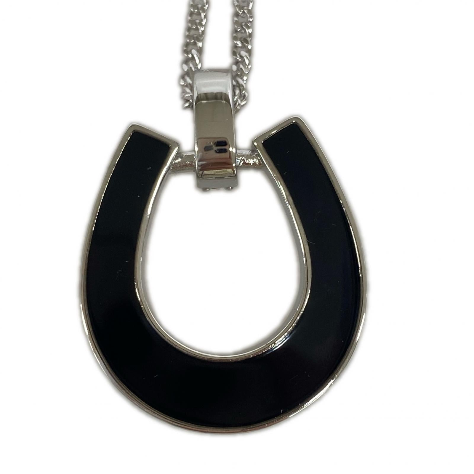 ネックレス LANVIN en Bleu 馬蹄モチーフ シェルネックレス