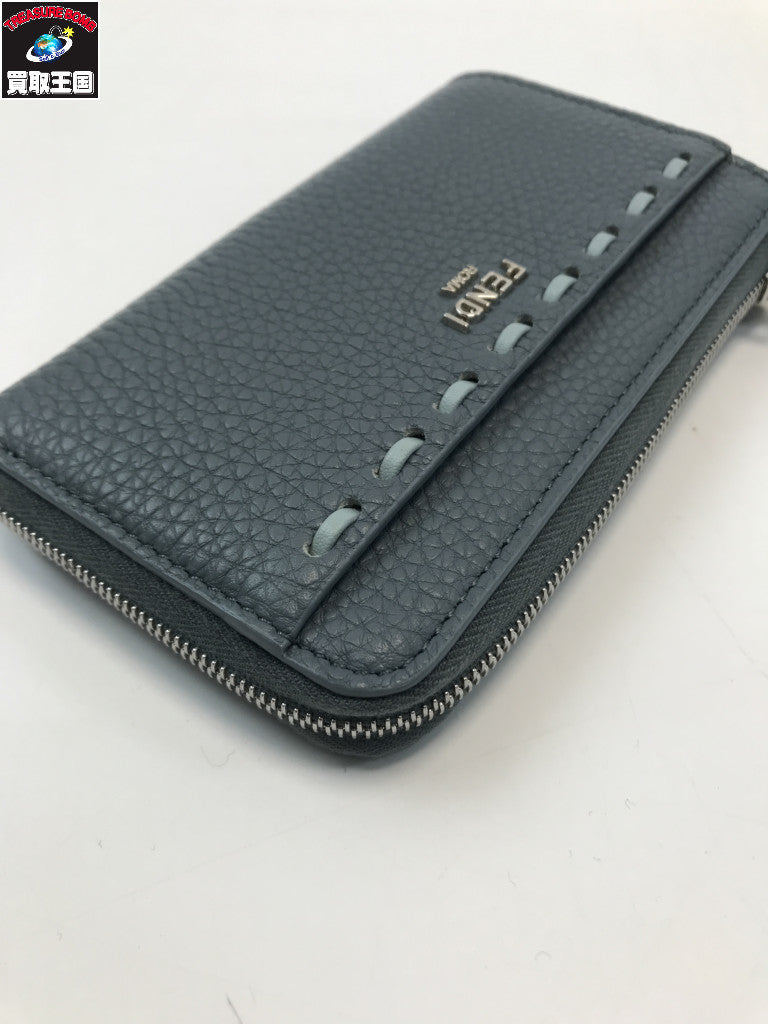 FEBDI ピーカブー カードケース ブルー