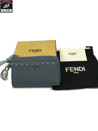 FEBDI ピーカブー カードケース ブルー
