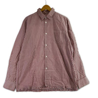 長袖シャツ 初期 ストライプシャツ RED (L) L レッド