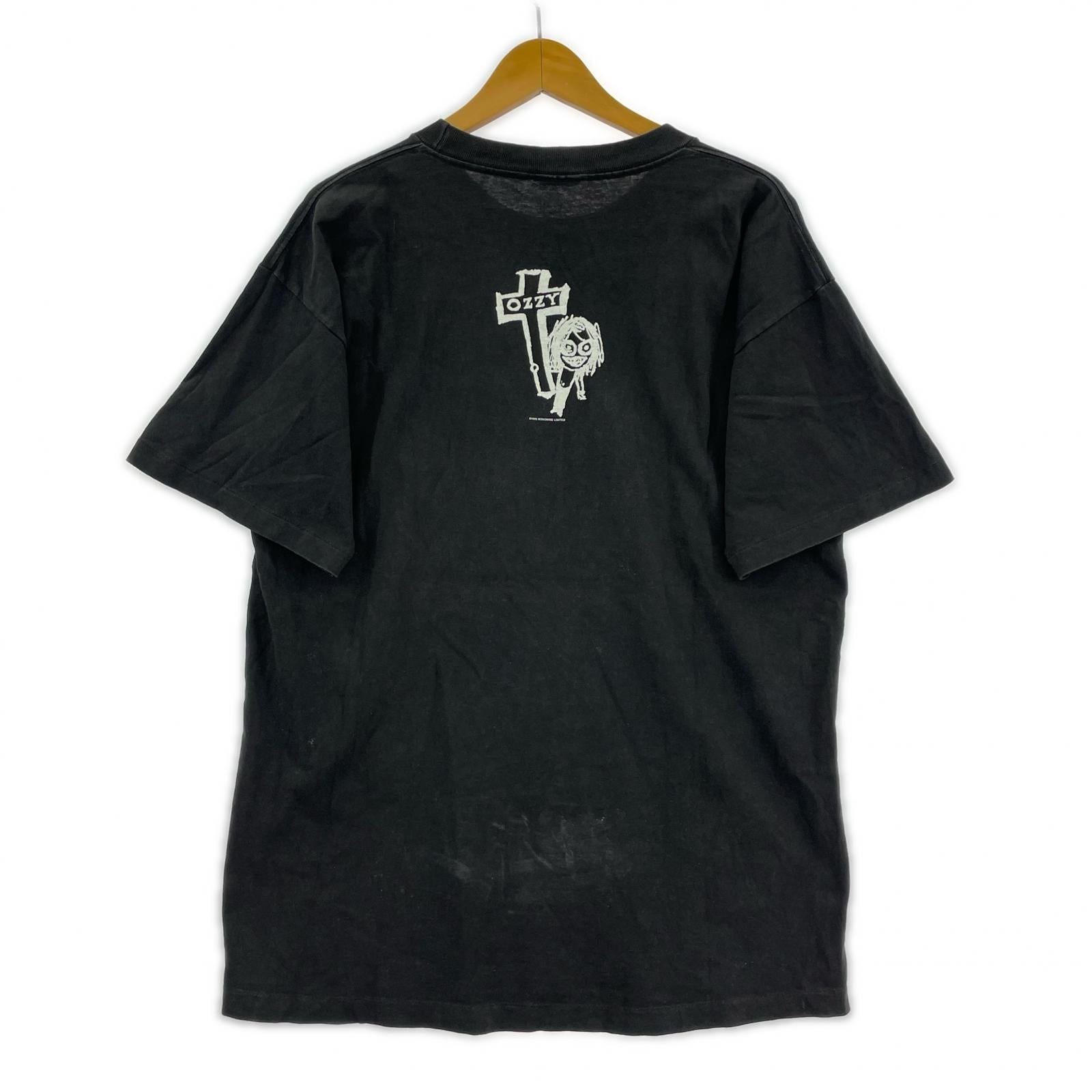 半袖Tシャツ 90s OZZY OZBOURNE MONOWISE LIMITED TEE L L ブラック