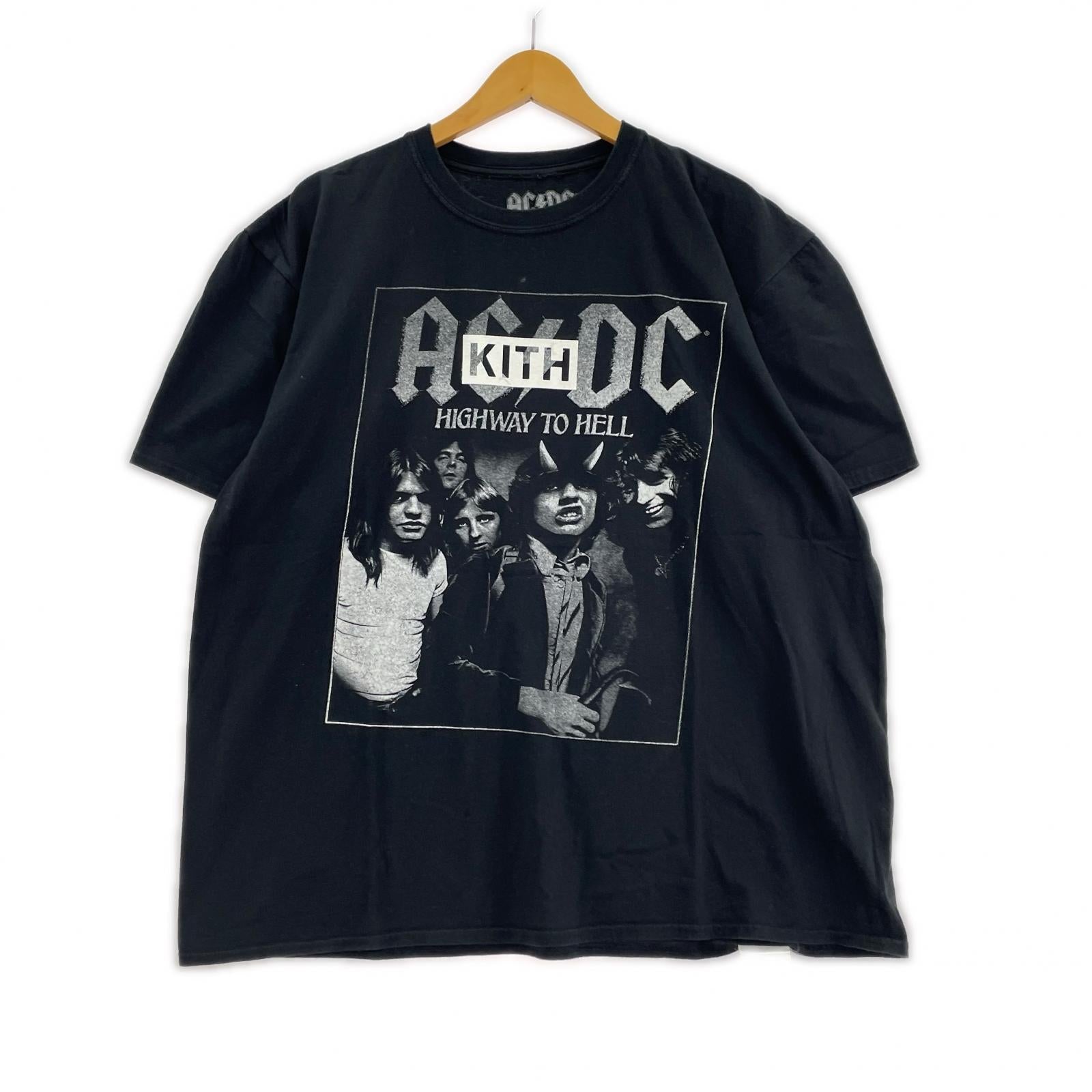 半袖Tシャツ KITH VINTAGE AC/DC バンドTee XL 黒 ブラック