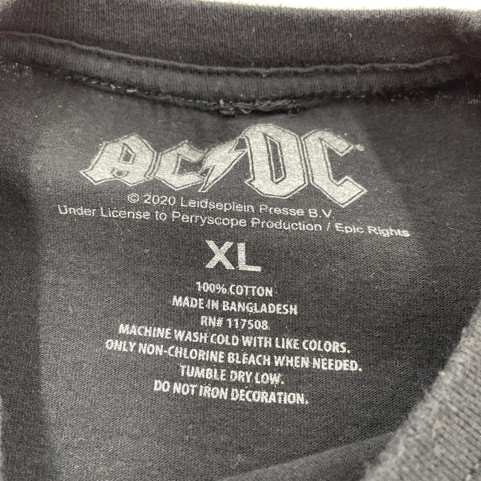 半袖Tシャツ KITH VINTAGE AC/DC バンドTee XL 黒 ブラック