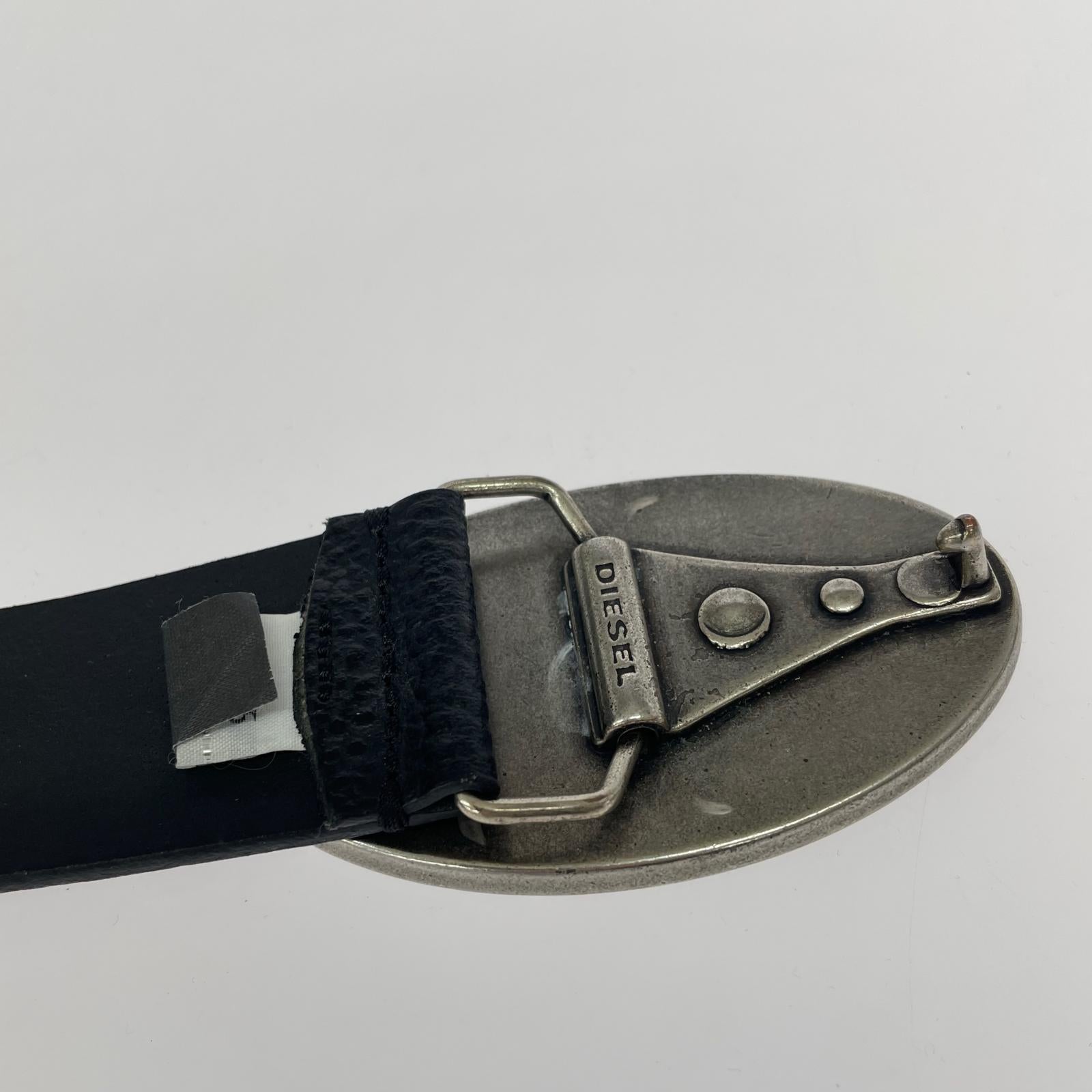 その他アクセサリー ロゴバックル レザーベルト 黒 ブラック