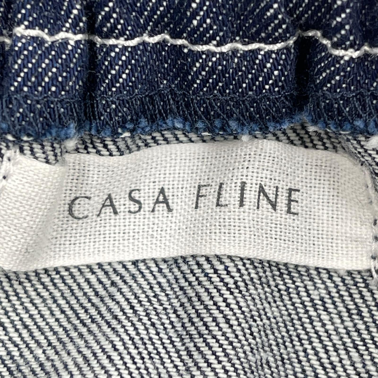 ワンピース CASE FLINE デニムワンピース タグ付 フリー ネイビー