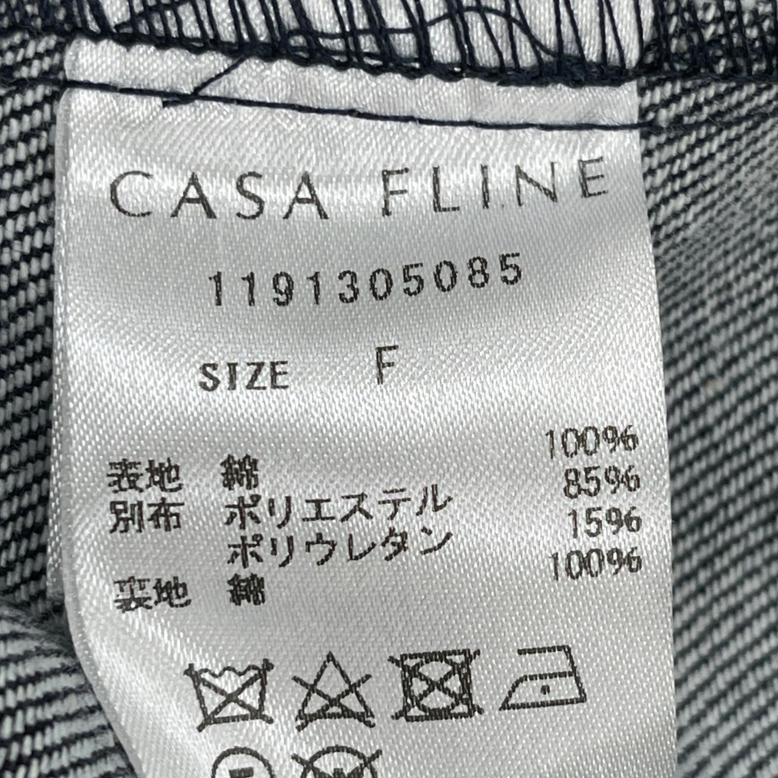 ワンピース CASE FLINE デニムワンピース タグ付 フリー ネイビー