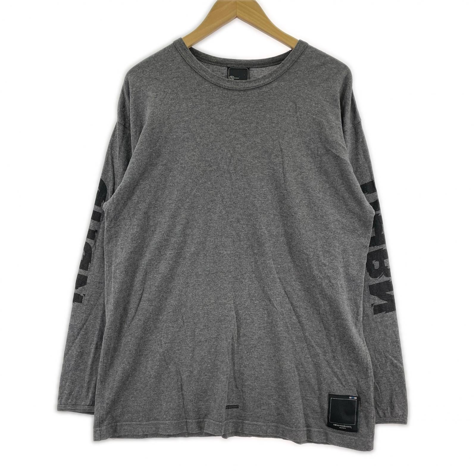 長袖Tシャツ 99s L/SプリントTee グレー
