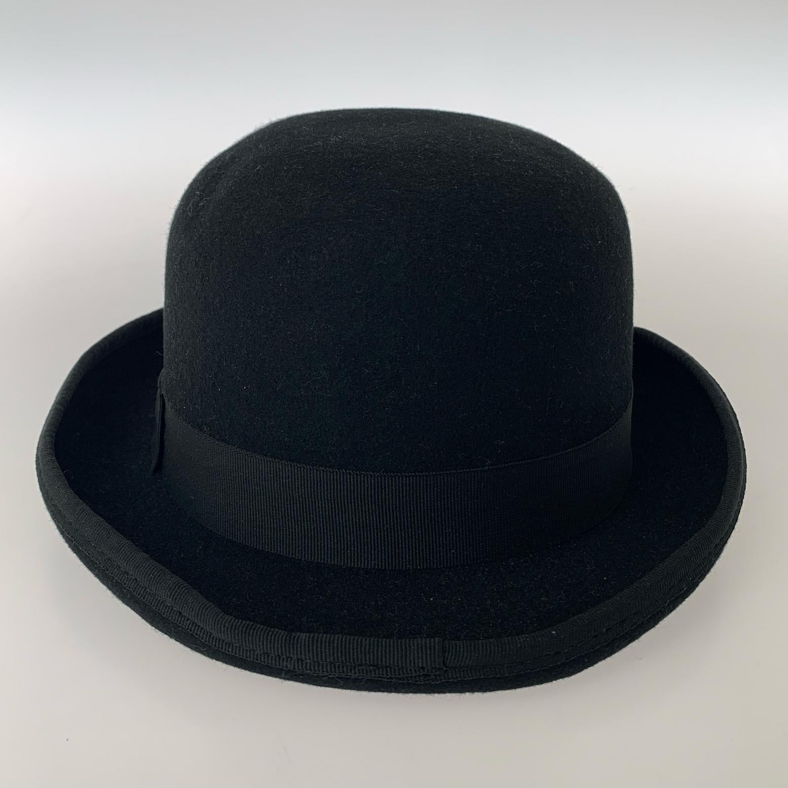 ハット Galliano Sorbatti ボウラーハット 黒 ブラック