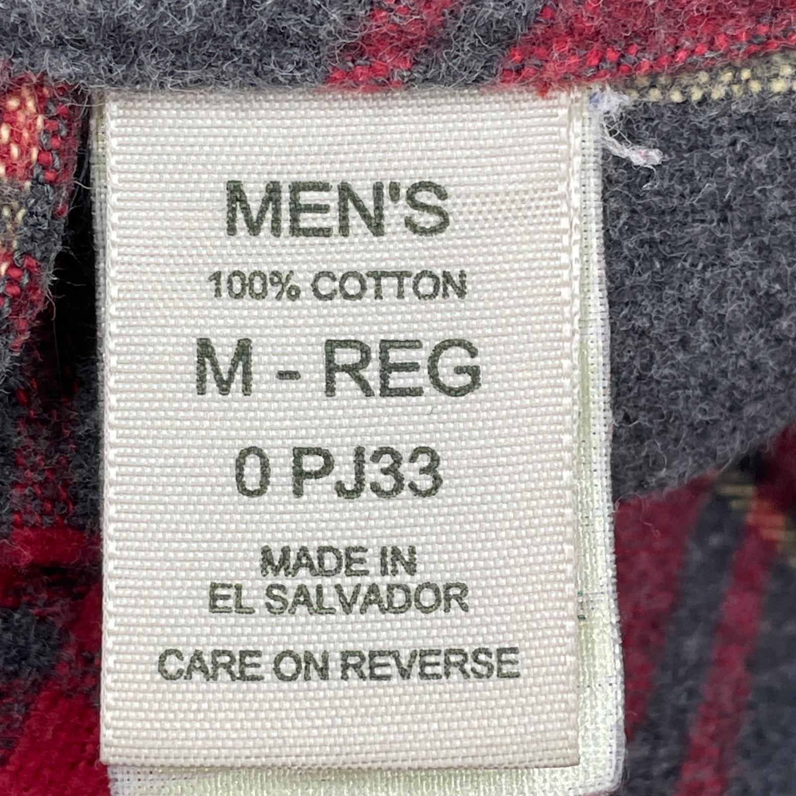 その他アウター チェックコート レッド M