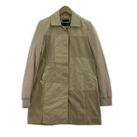 ジャケット DIESEL 襟レザーパッチワークコート S ベージュ S ベージュ