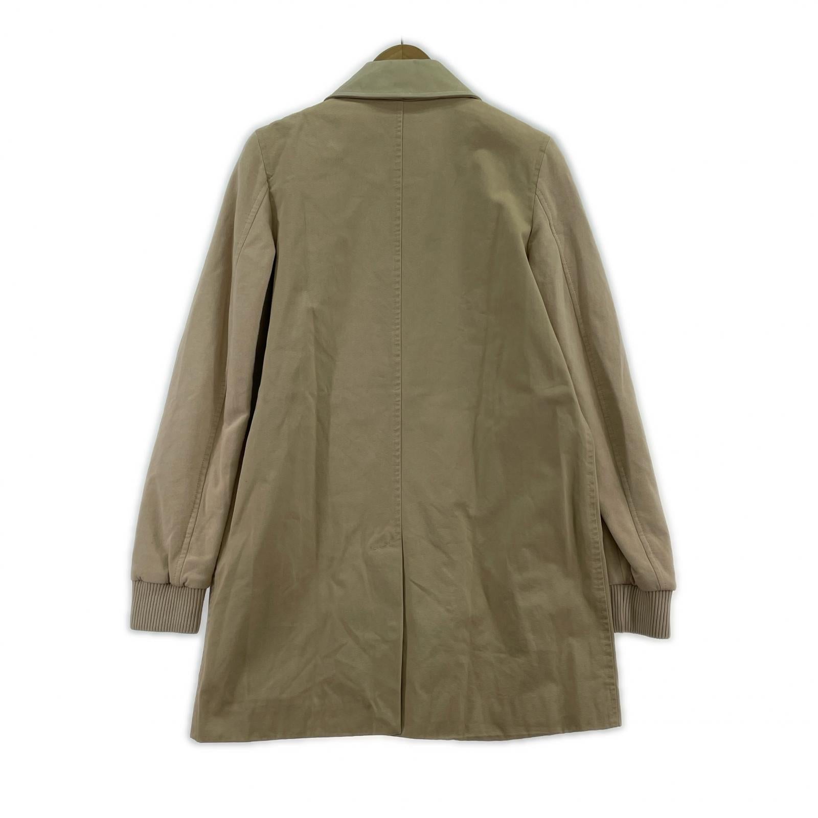 ジャケット DIESEL 襟レザーパッチワークコート S ベージュ S ベージュ