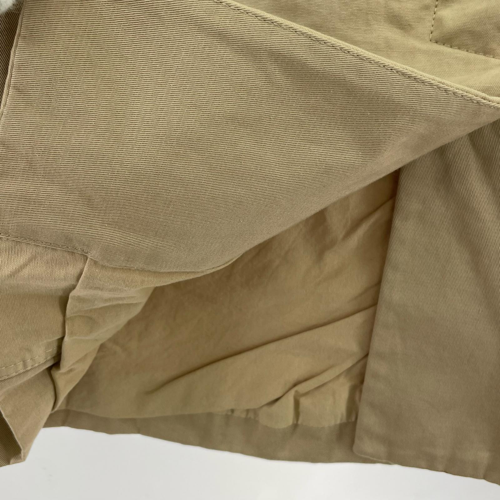 ジャケット DIESEL 襟レザーパッチワークコート S ベージュ S ベージュ