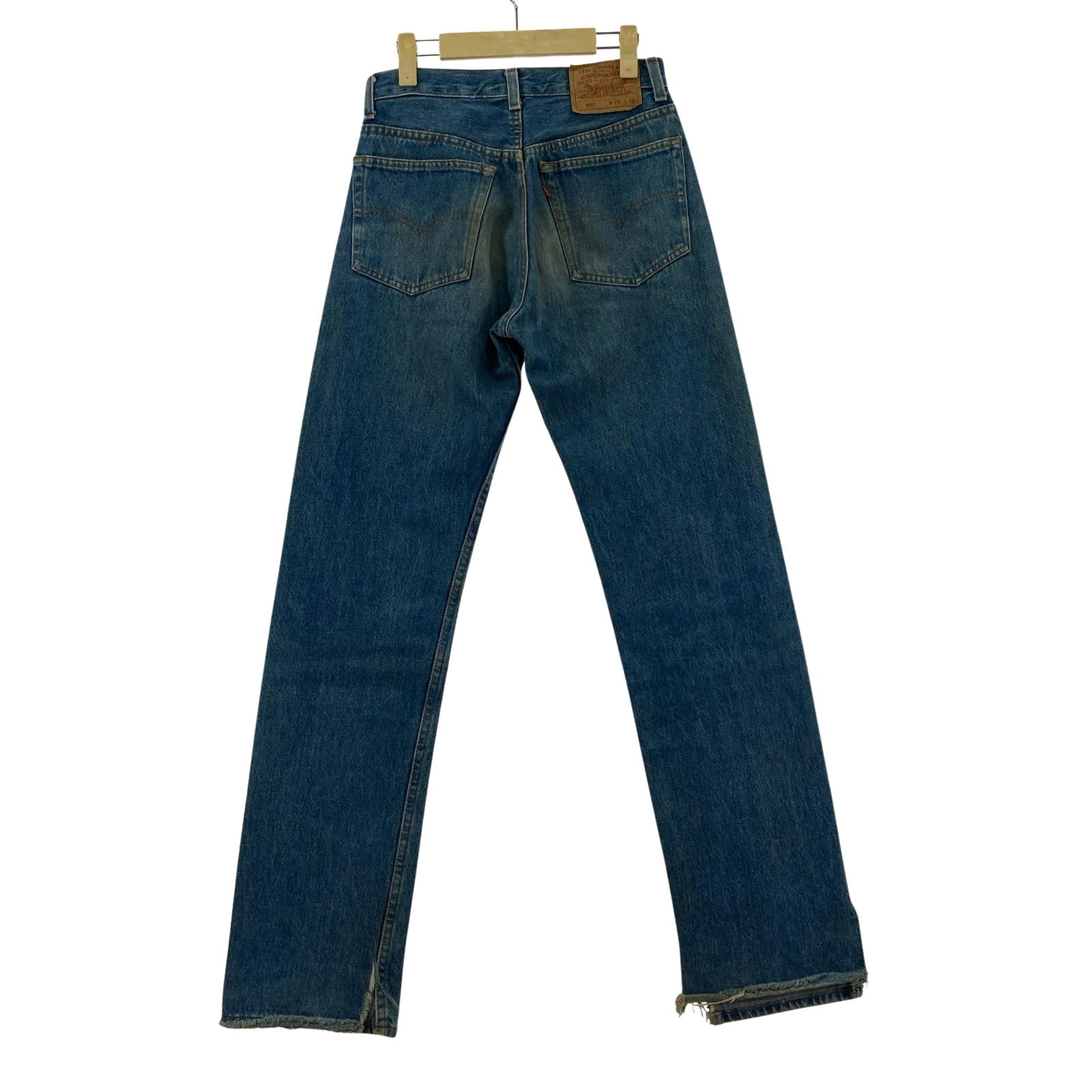 パンツ 00s 501 USA製 ボタン裏555 28/36 28 ネイビー